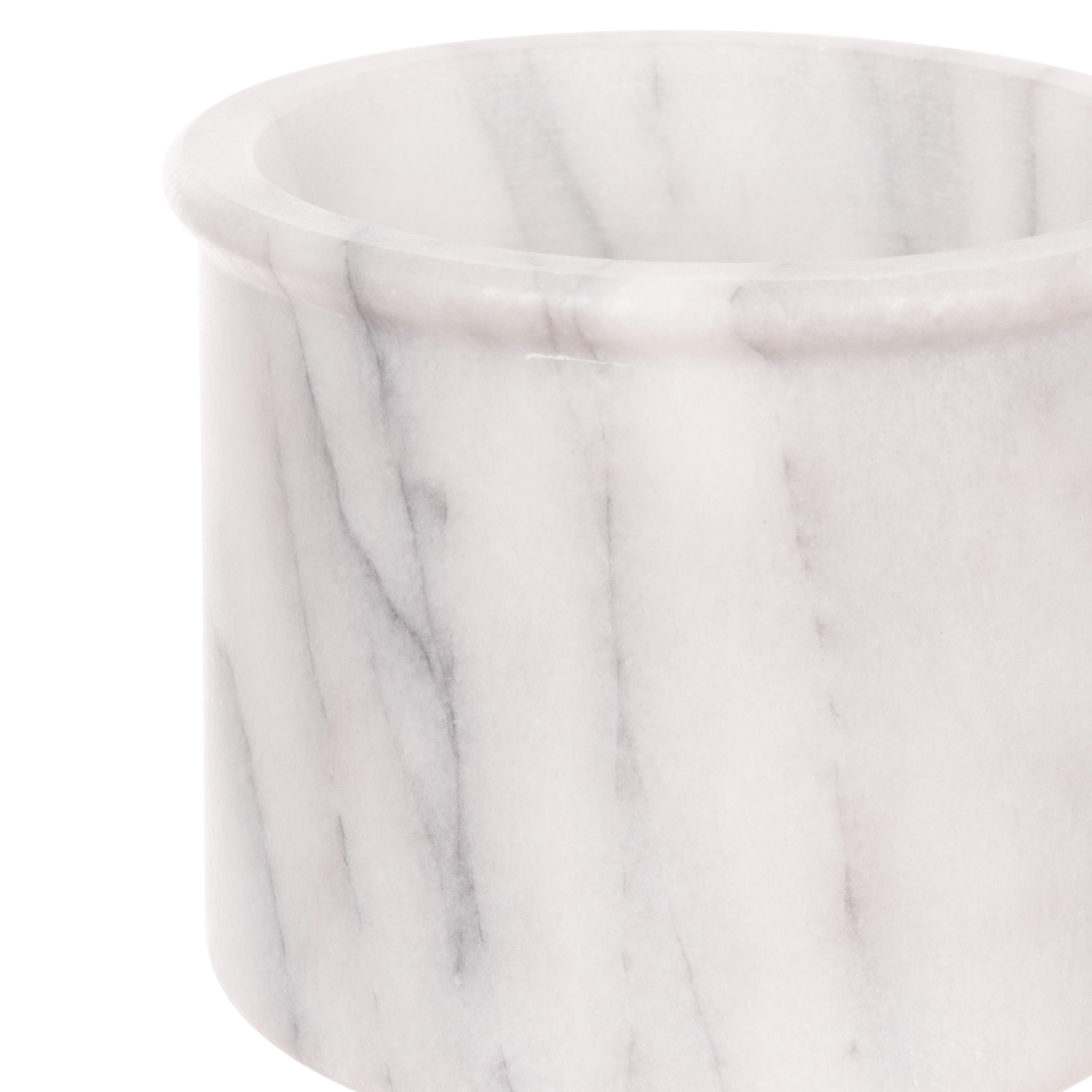 Davis & Waddell Nuvolo Marble French Butter Bell White Grey