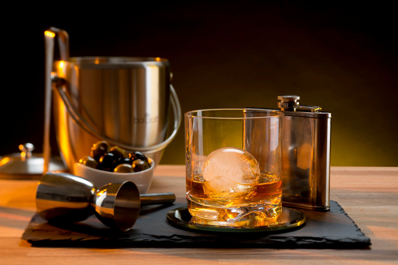 BarCraft Polished Stainless Steel 170ml Hip Flask