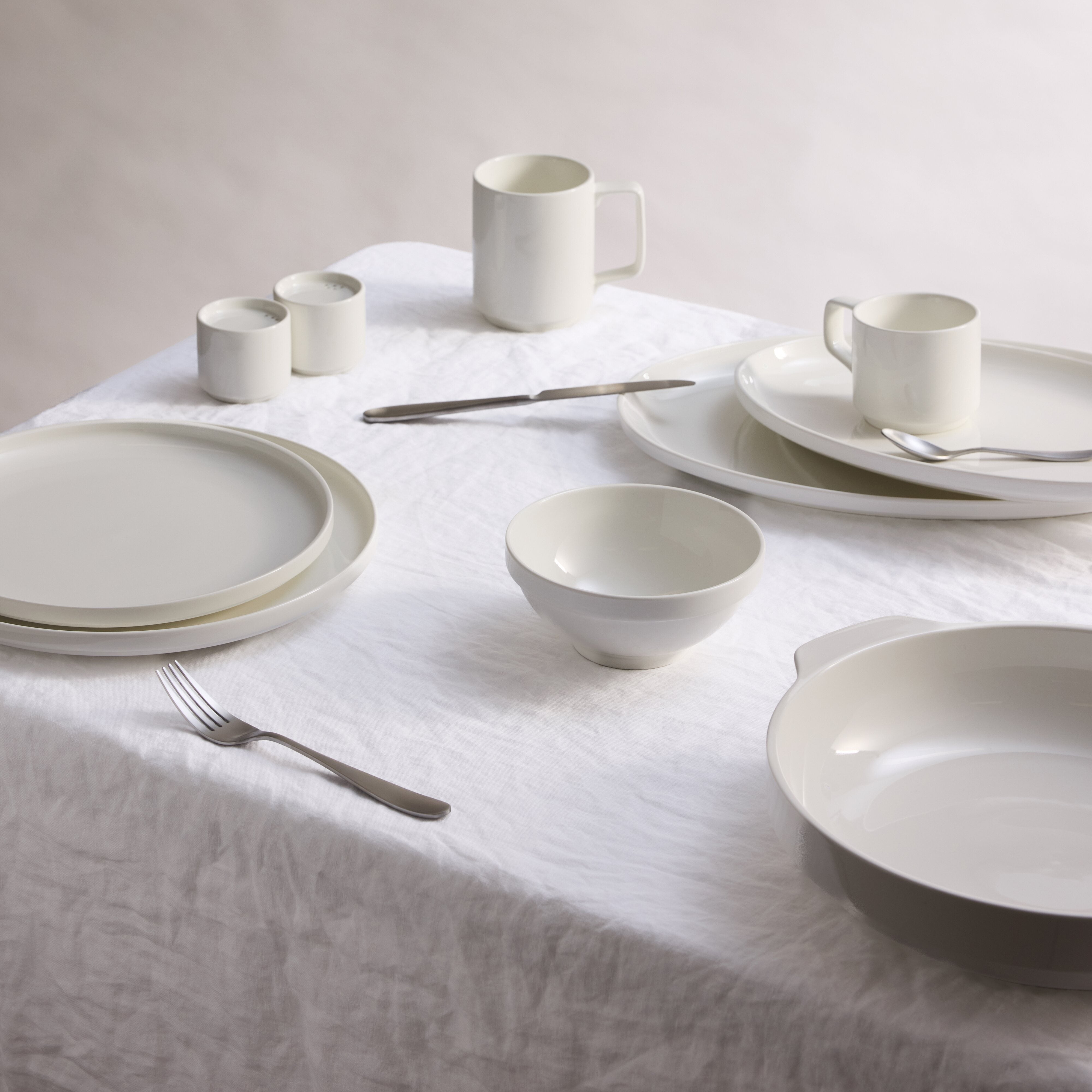 Davis & Waddell Portsea Dinner Plate White