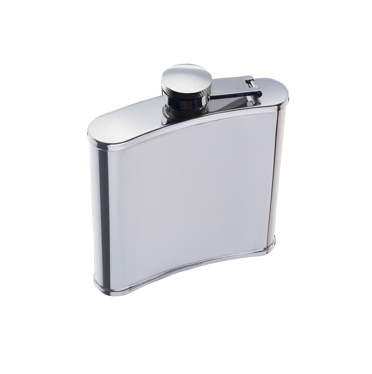BarCraft Polished Stainless Steel 170ml Hip Flask