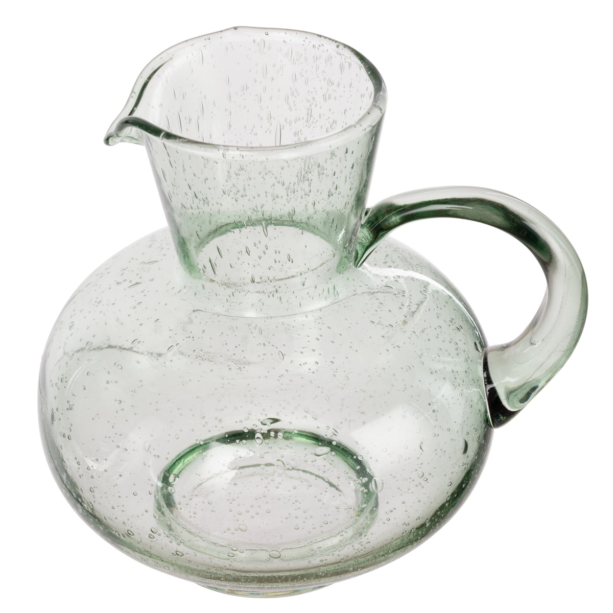 Davis & Waddell Saltara Bubble Glass Jug 1.7L Green