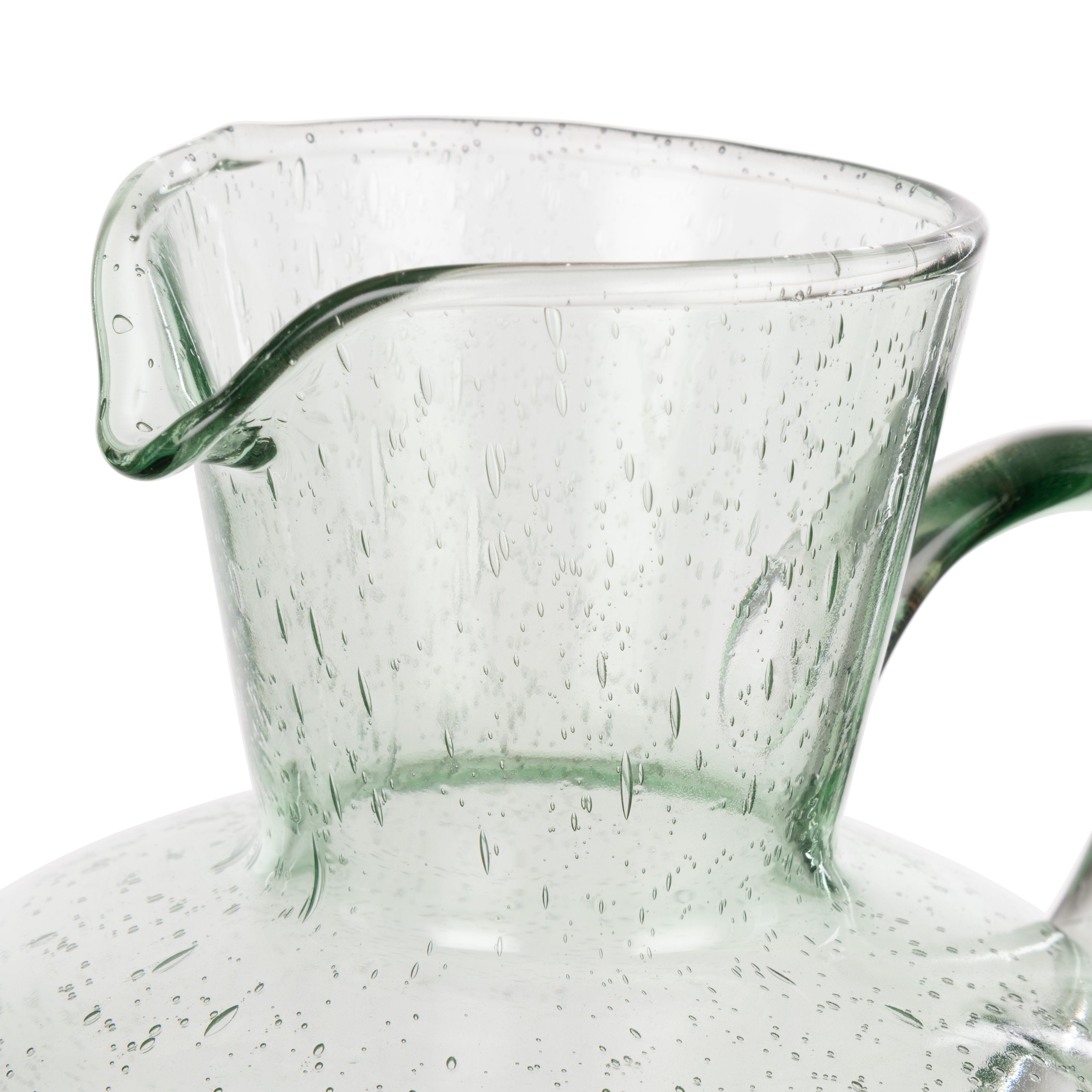 Davis & Waddell Saltara Bubble Glass Jug 1.7L Green