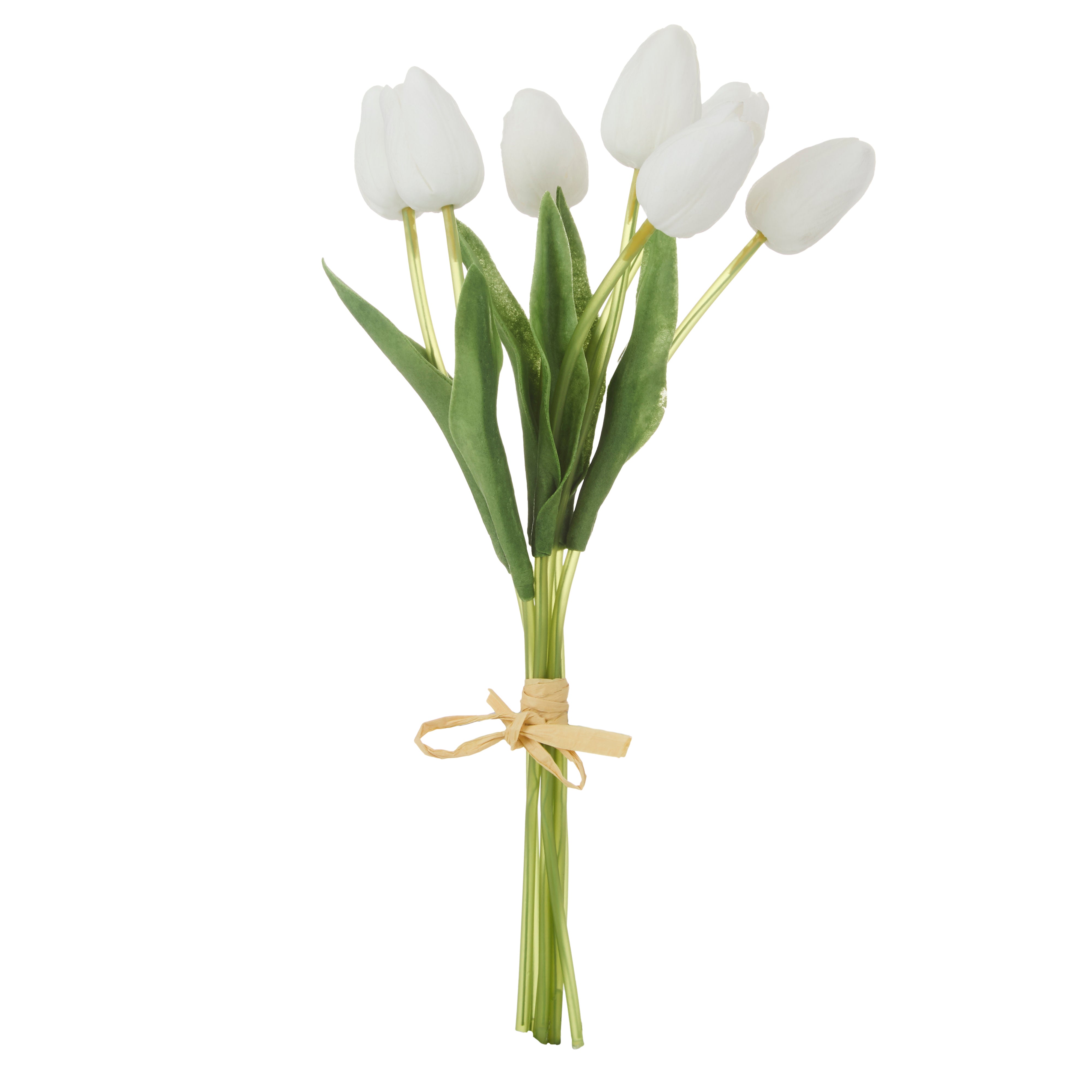 Rogue Tulip Bunch White 35cm