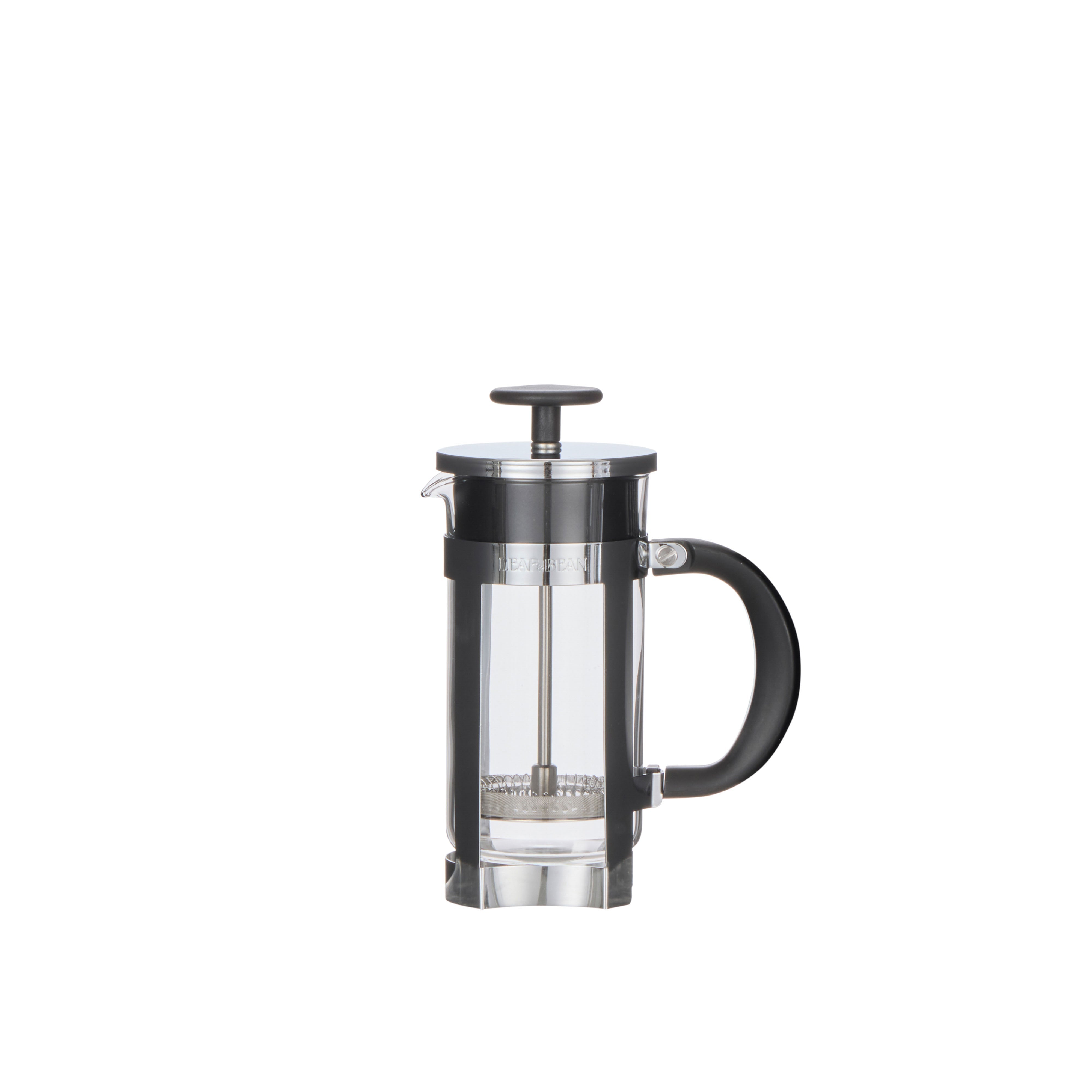 Leaf & Bean Glass Press Plunger 2 Cup (350ml) Clear & Stainless Steel