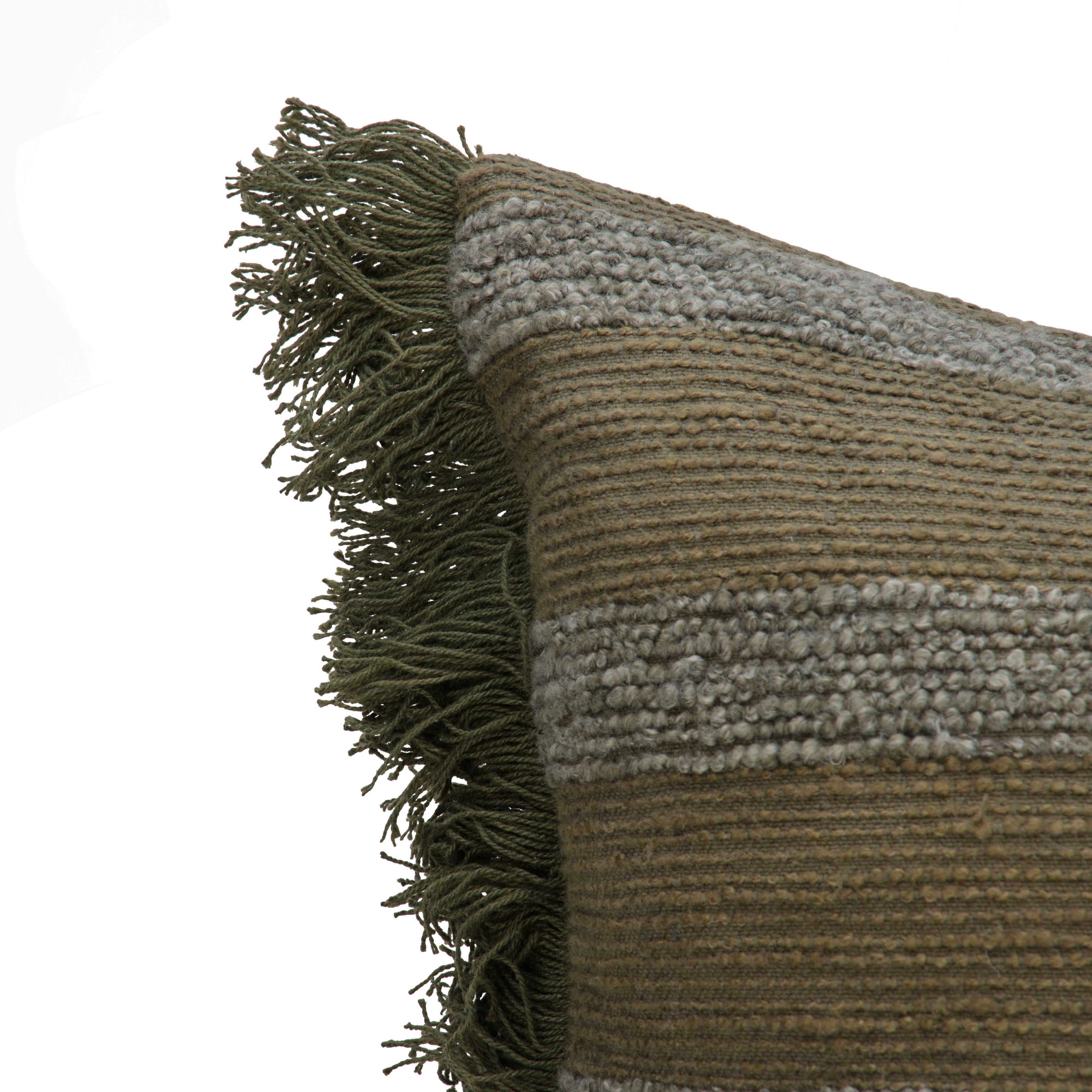 Amalfi Sienna Cushion 50x50cm Green