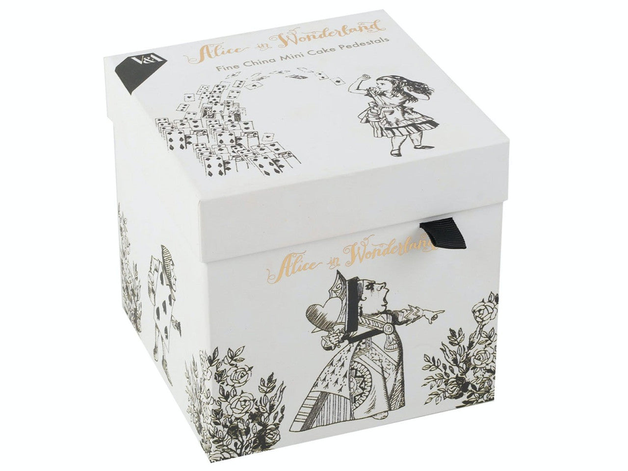 V&A Alice in Wonderland Mini Cake Pedestal Set of 2 10cm