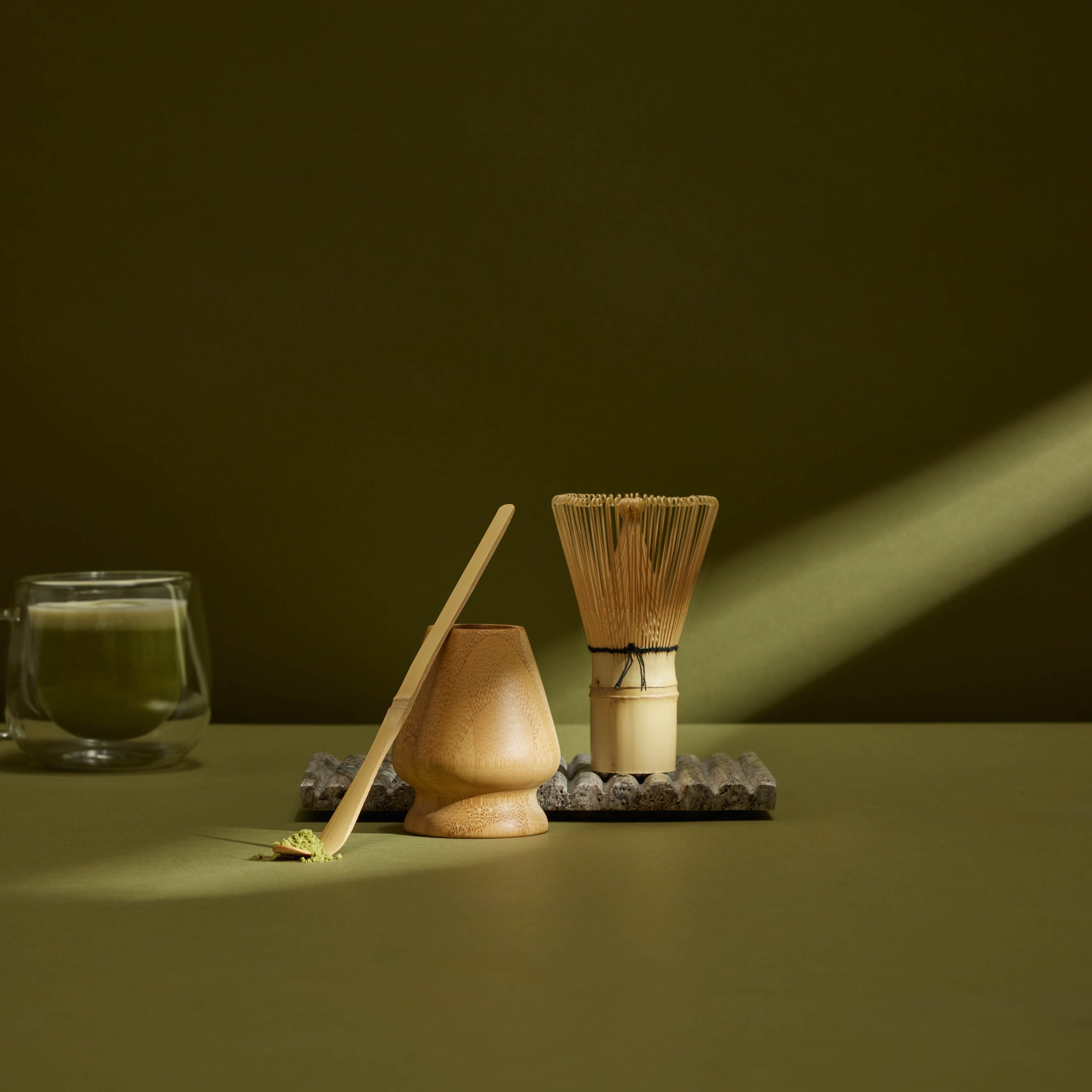 Leaf & Bean Bamboo Matcha 3 Piece Set Natural