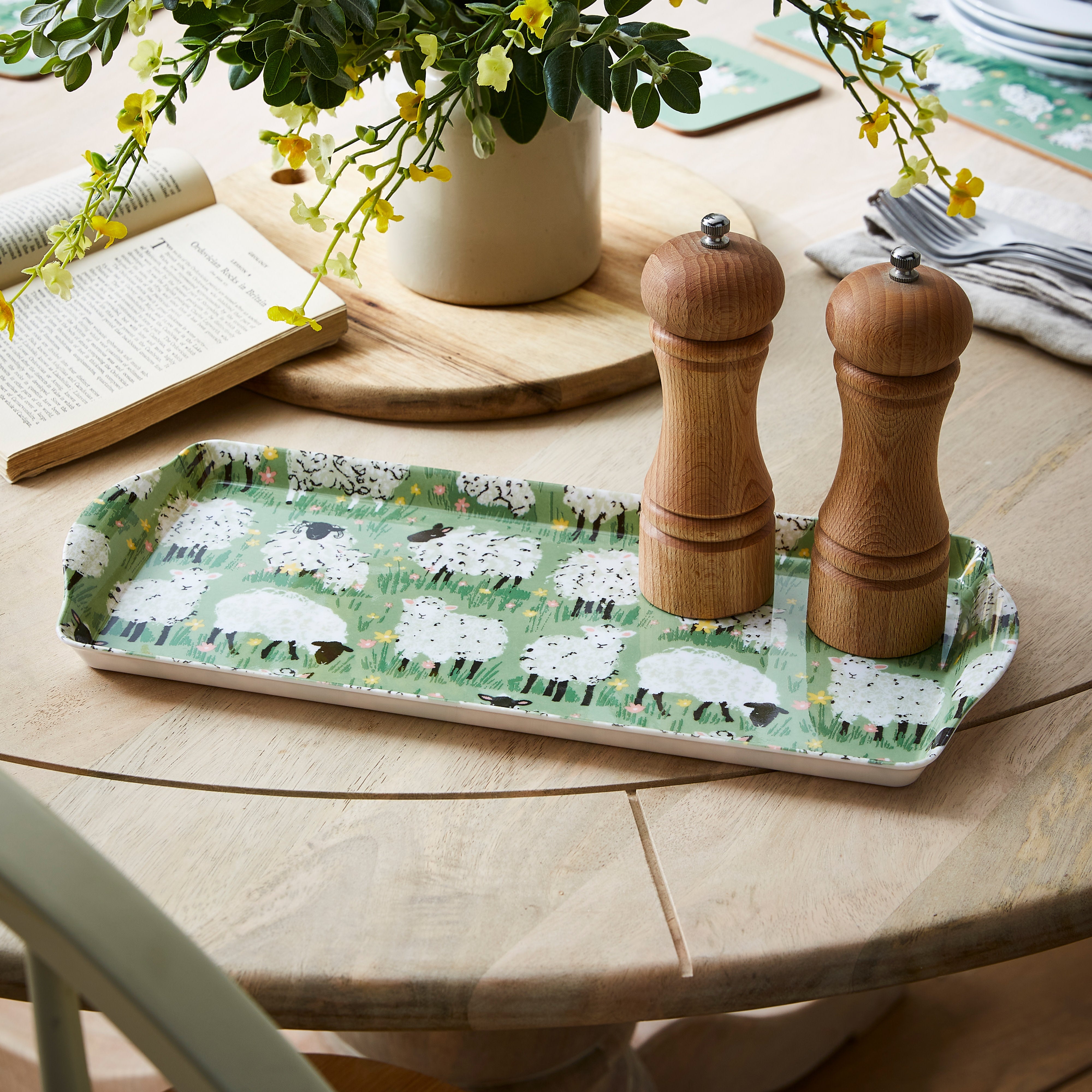 Ulster Weavers Woolly Sheep Small Tray Green