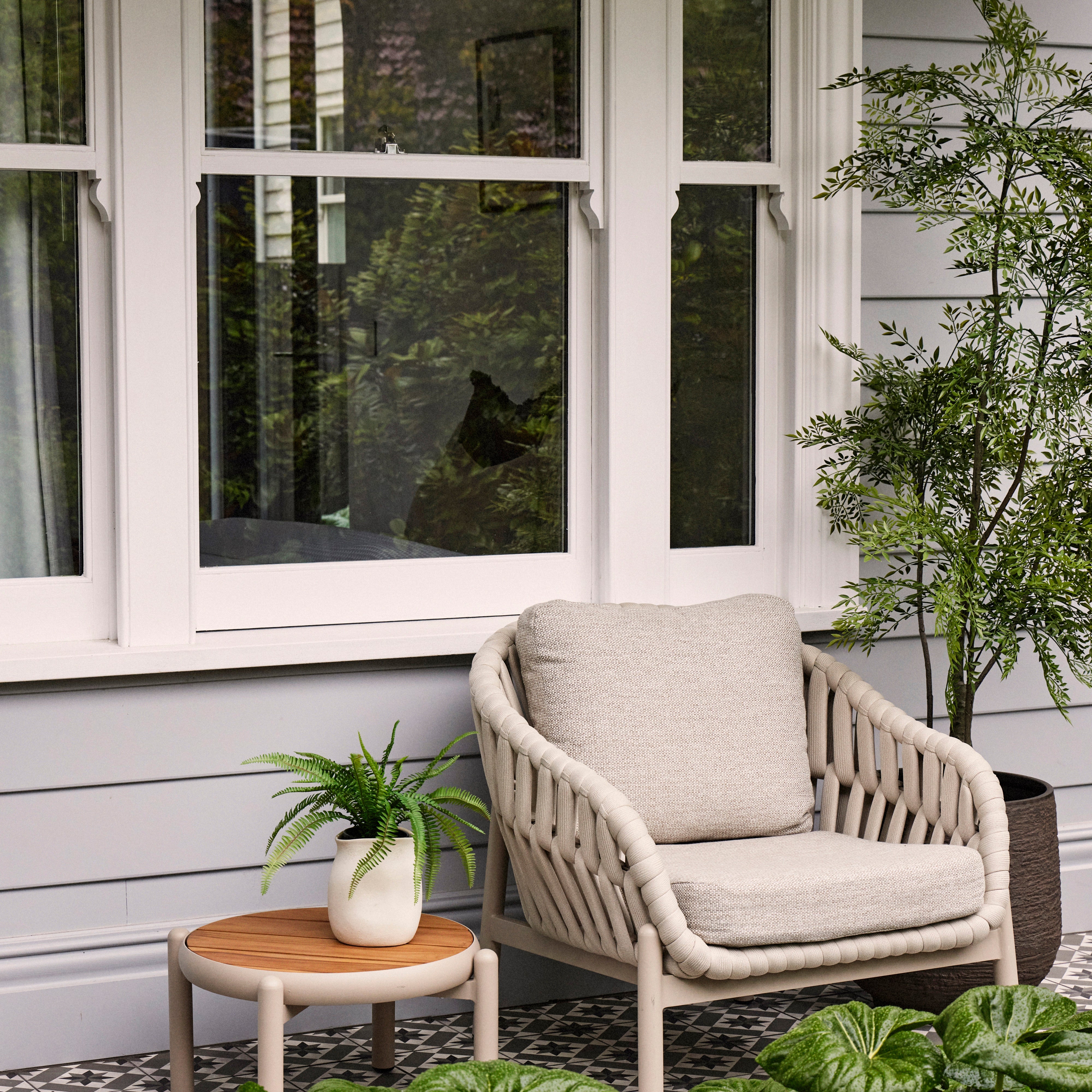 Grand Designs Elwood Outdoor Chair Cream