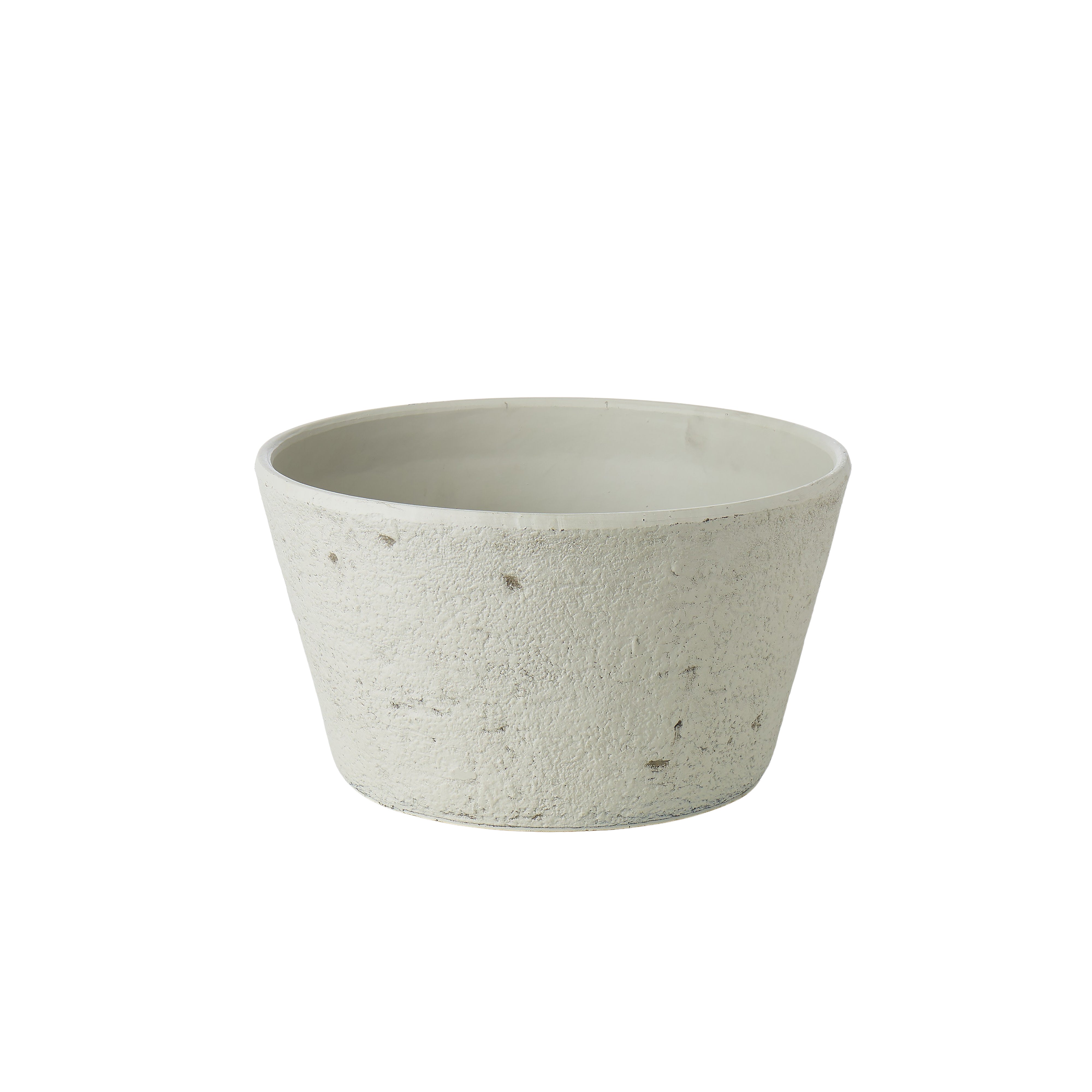 Rogue Rustic Stone Look Shallow Planter Pot Rustic Cream 34.5 x 19.5cm