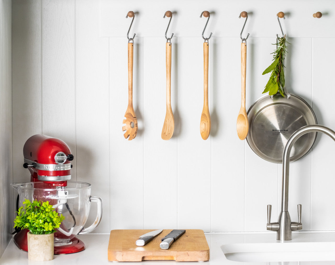 KitchenAid Birchwood Pasta Server