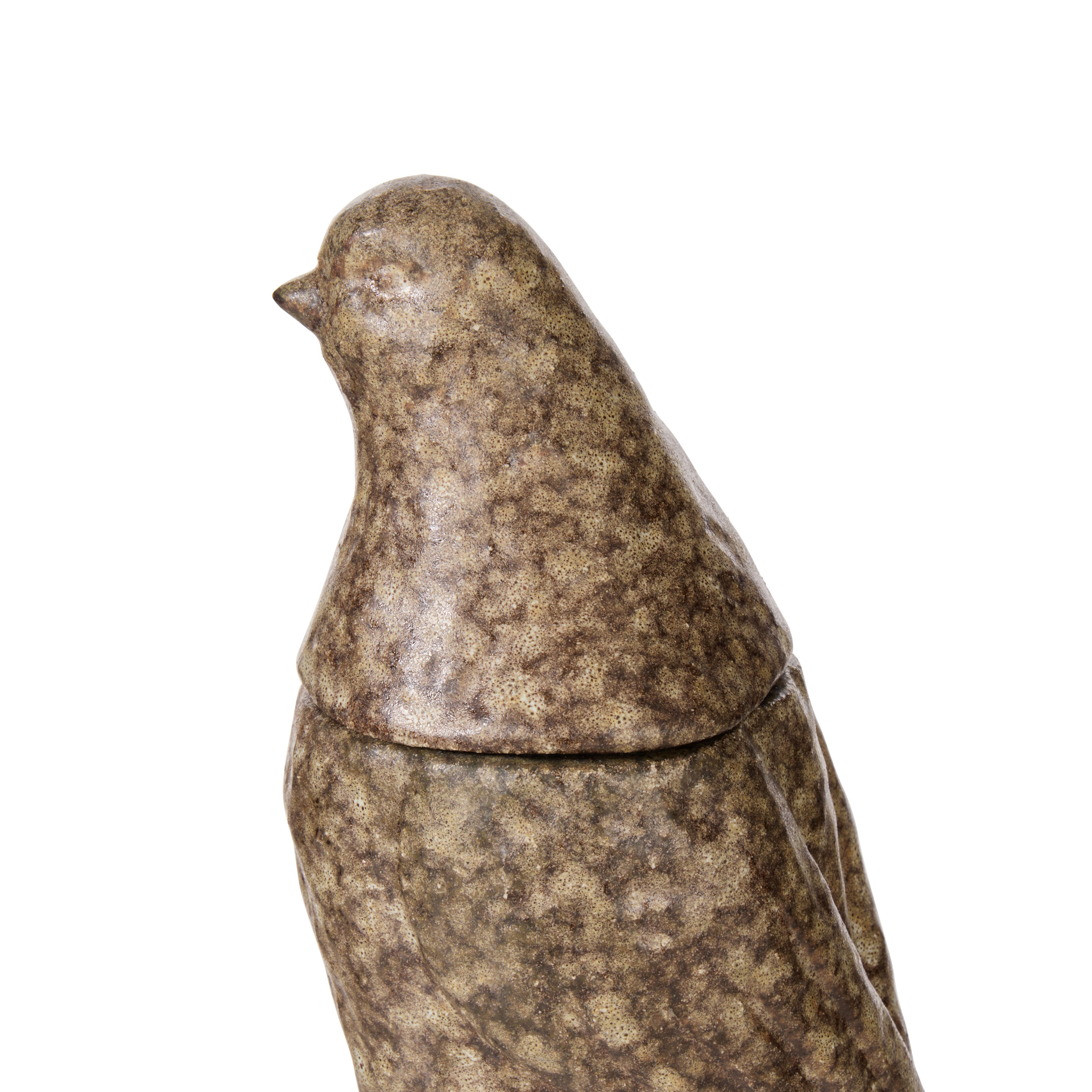 Amalfi Ari Bird Jar Brown Reactive