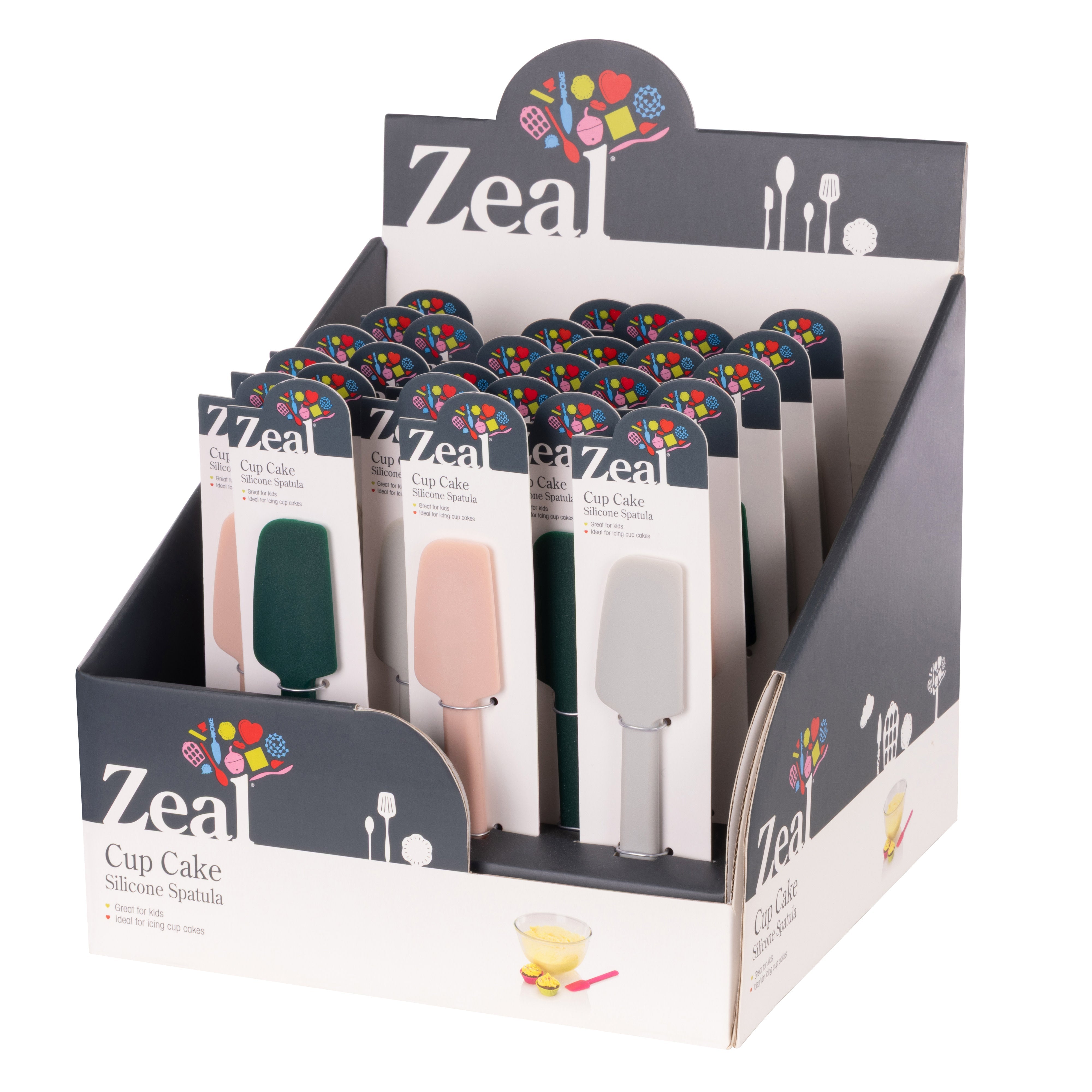 Zeal Mini Silicone Baking Spatula (Forest Blush)