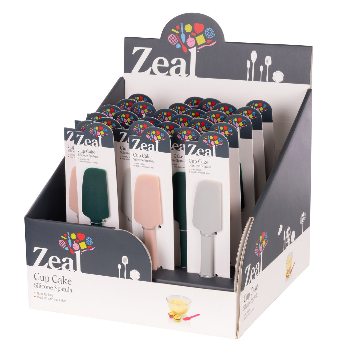 Zeal Mini Silicone Baking Spatula (Forest Blush)