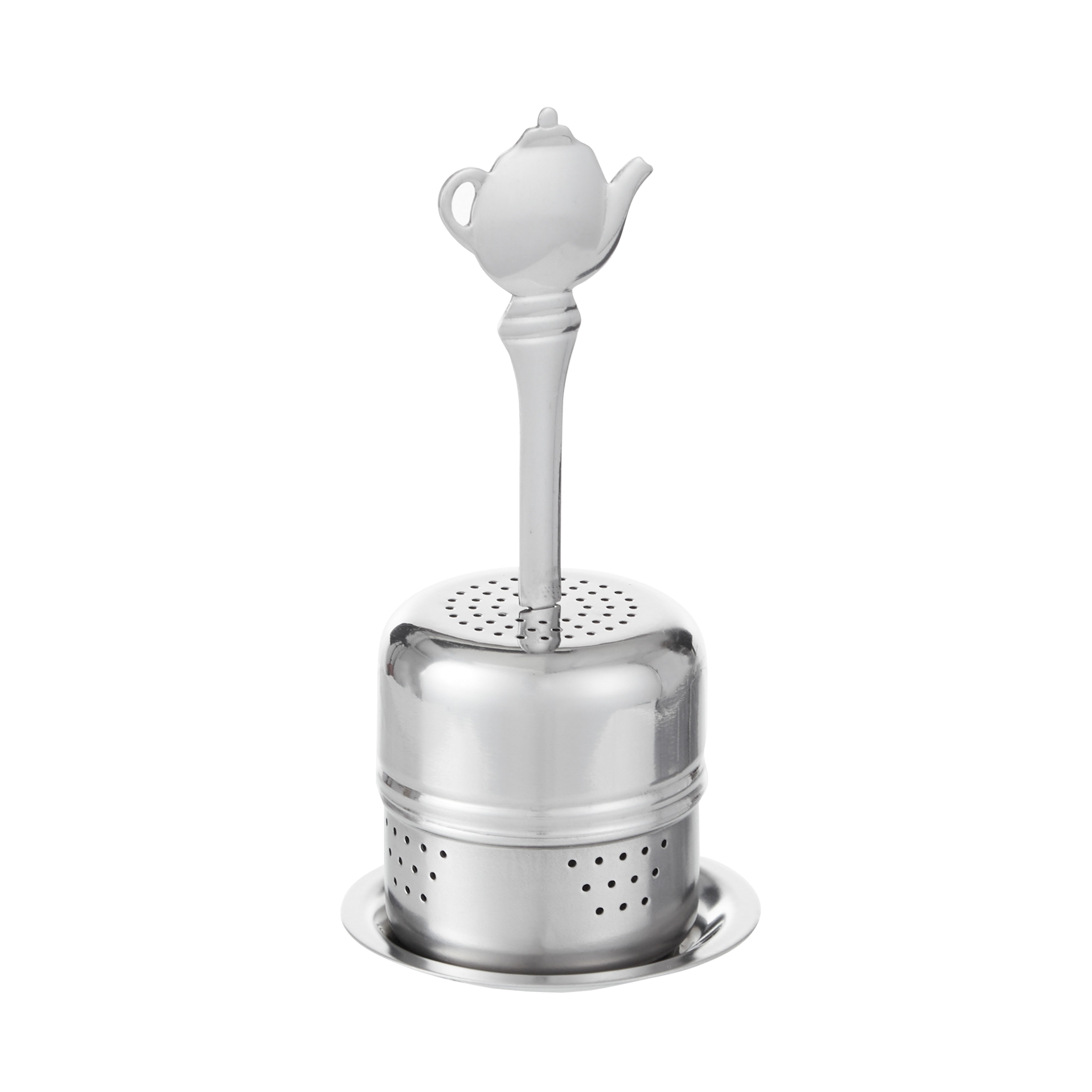 Leaf & Bean Tea Pot Stick Infuser Silver