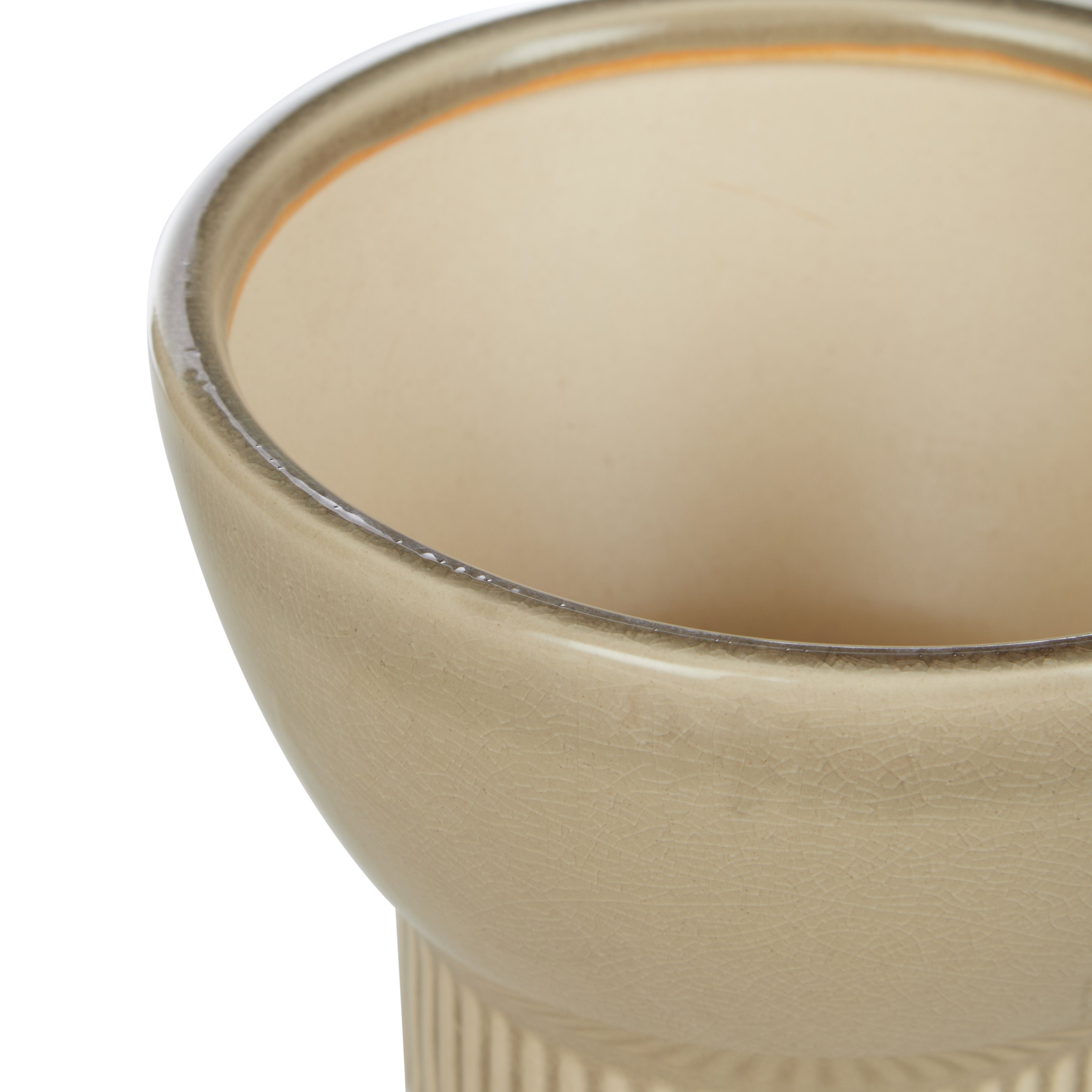 Rogue Rouen Bowl Planter Medium Beige