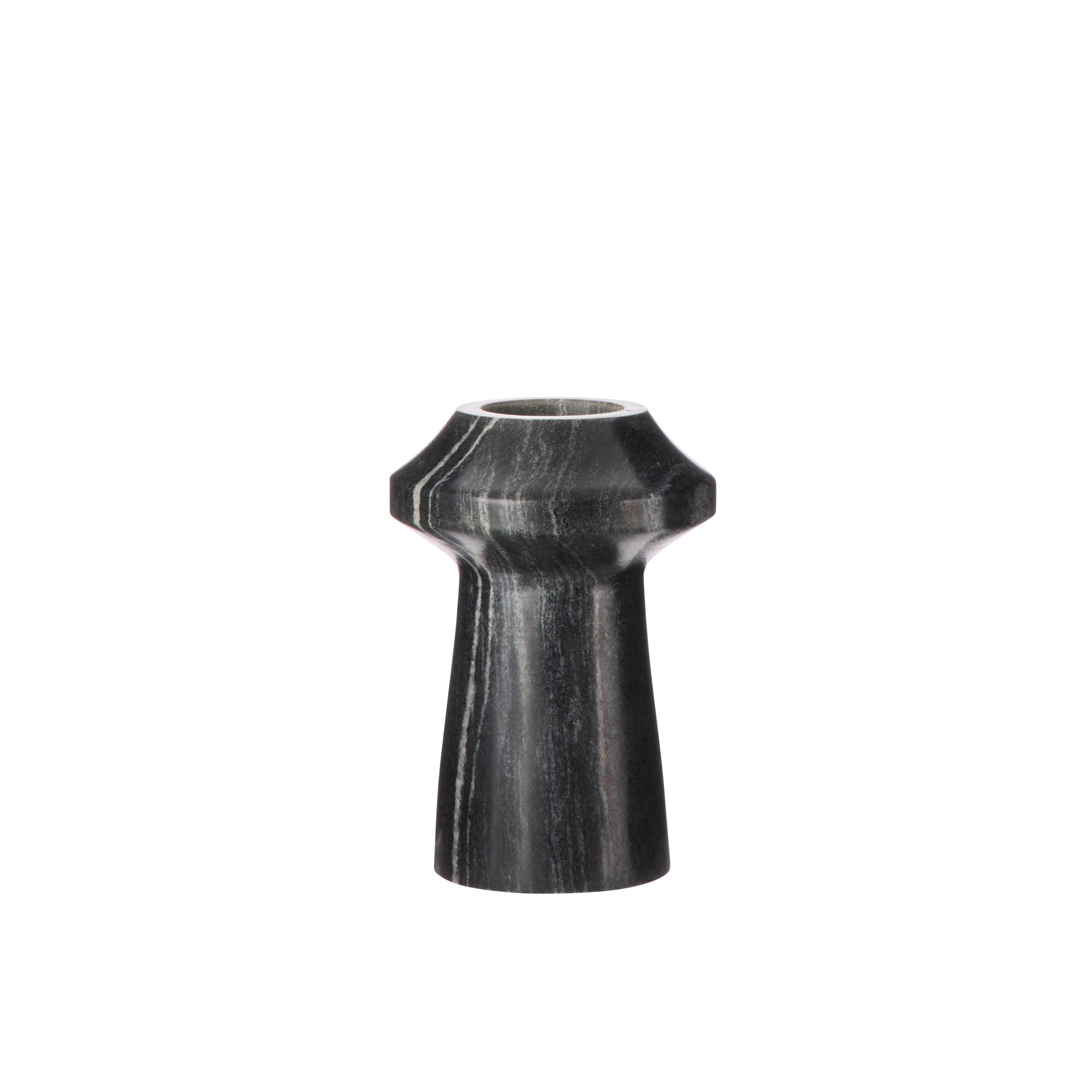 Grand Designs Eros Marble Vase Marine Black