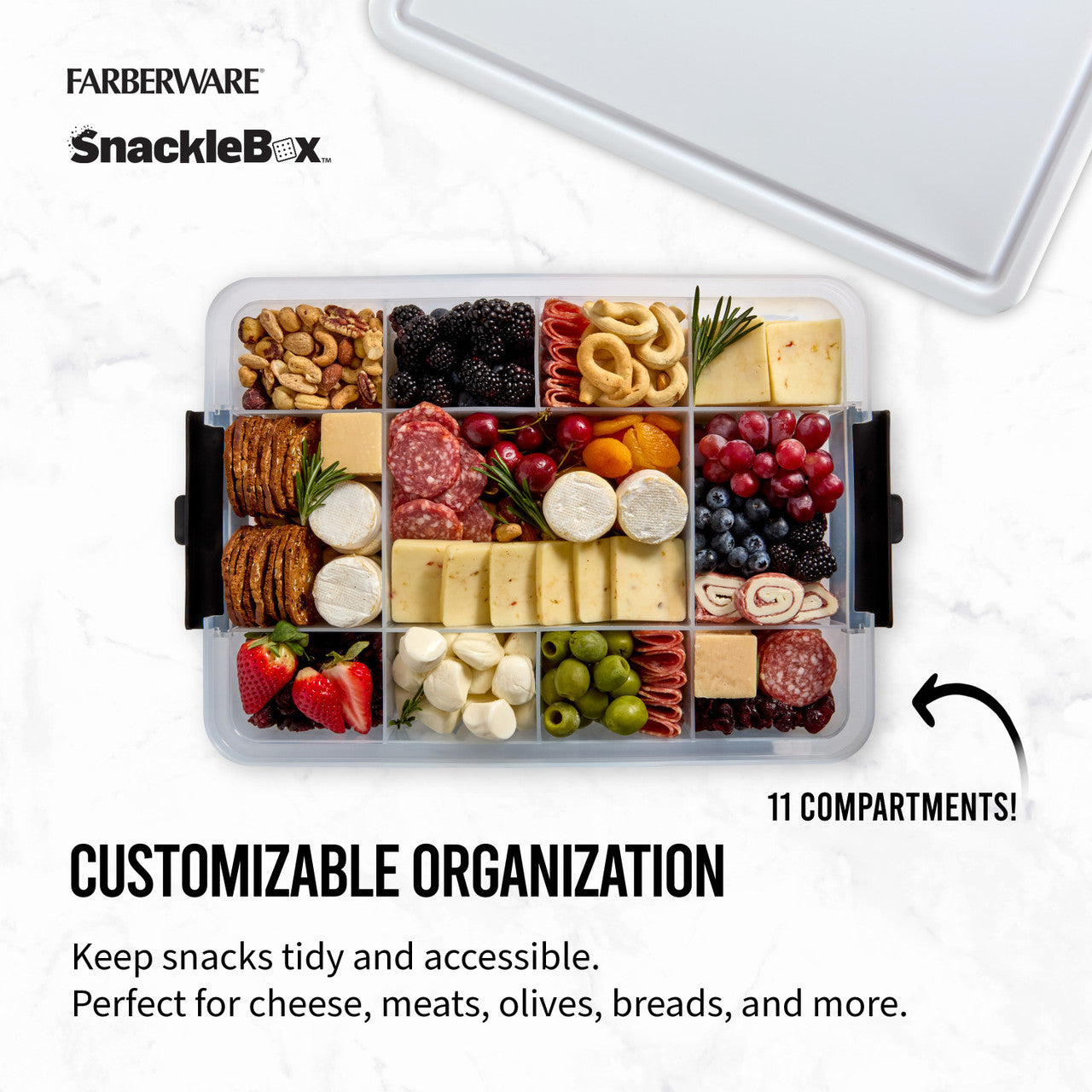 Farberware SnackleBox Polypropylene Board and Box, 30 x 40.5cm
