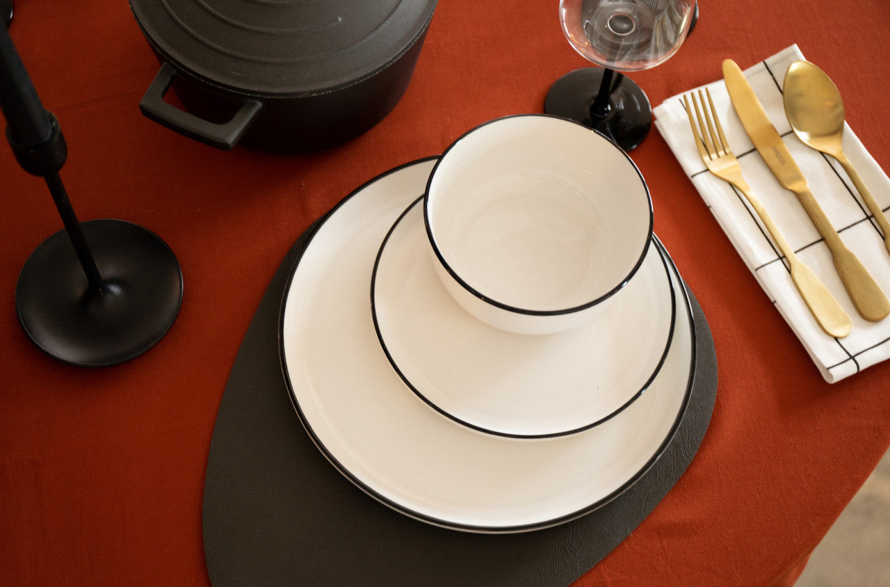 Mikasa Limestone Stoneware Dinner Set 12 Piece (White)