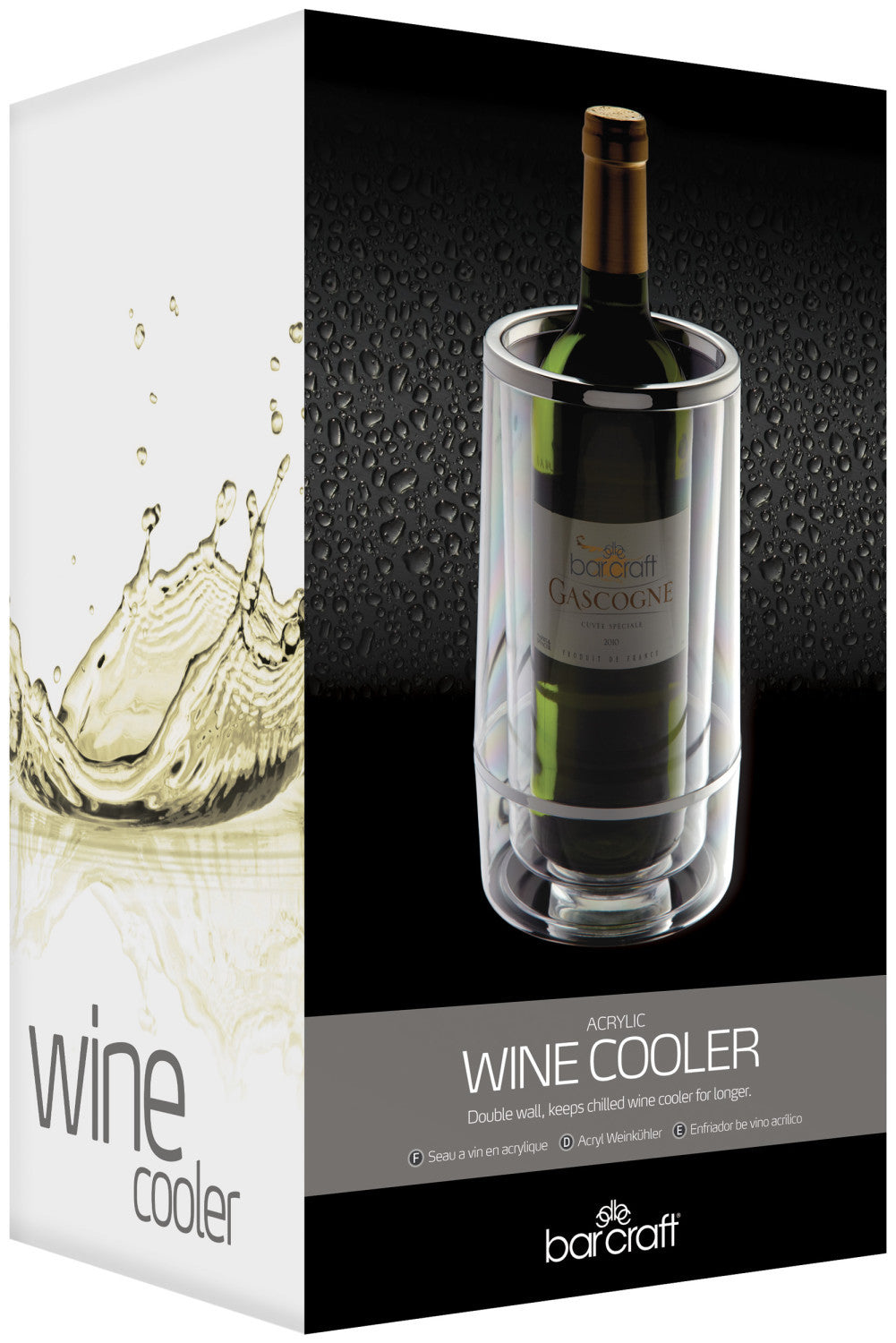BarCraft Acrylic Double Walled Wine Cooler