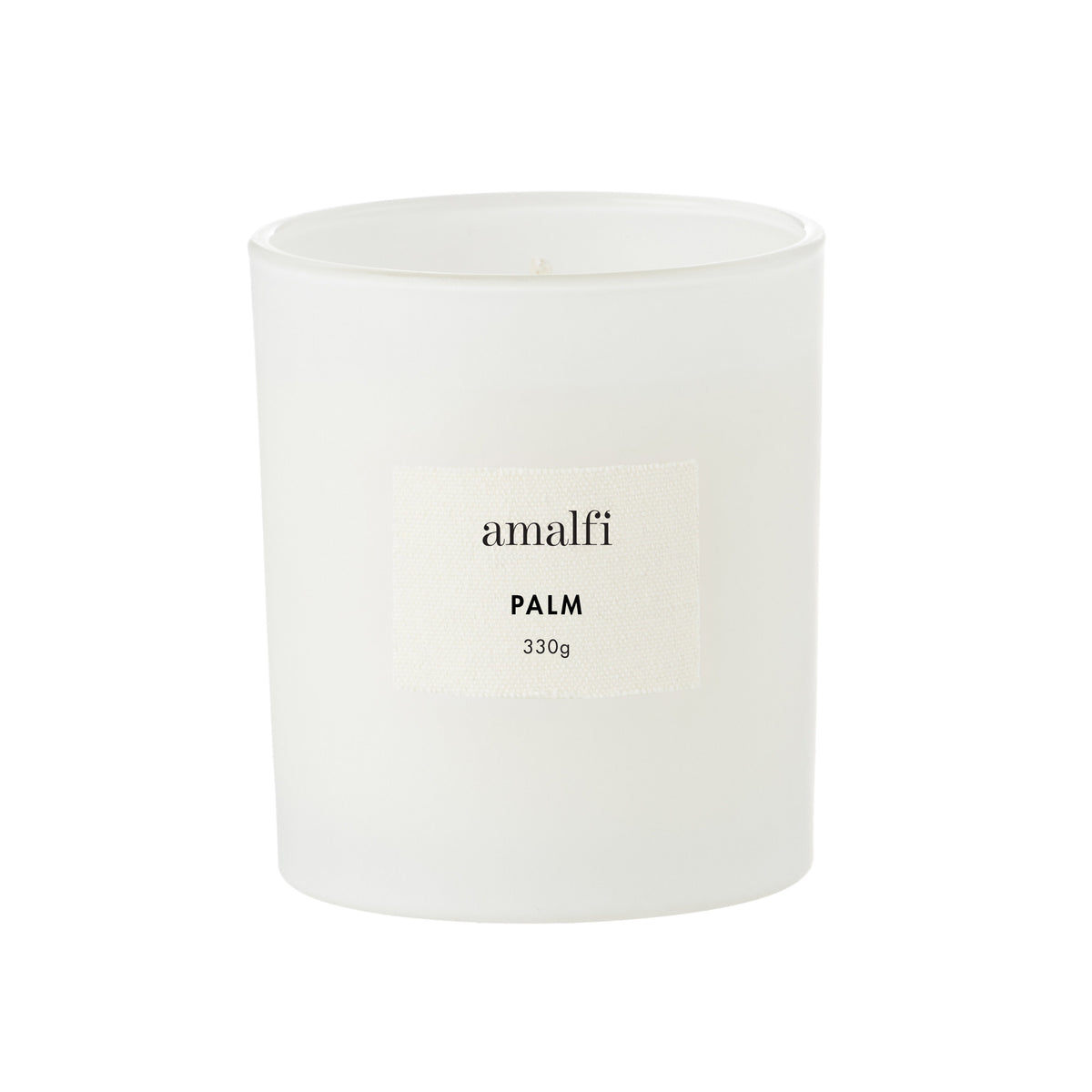 Amalfi Palm Scented Soy Wax Candle 330g White
