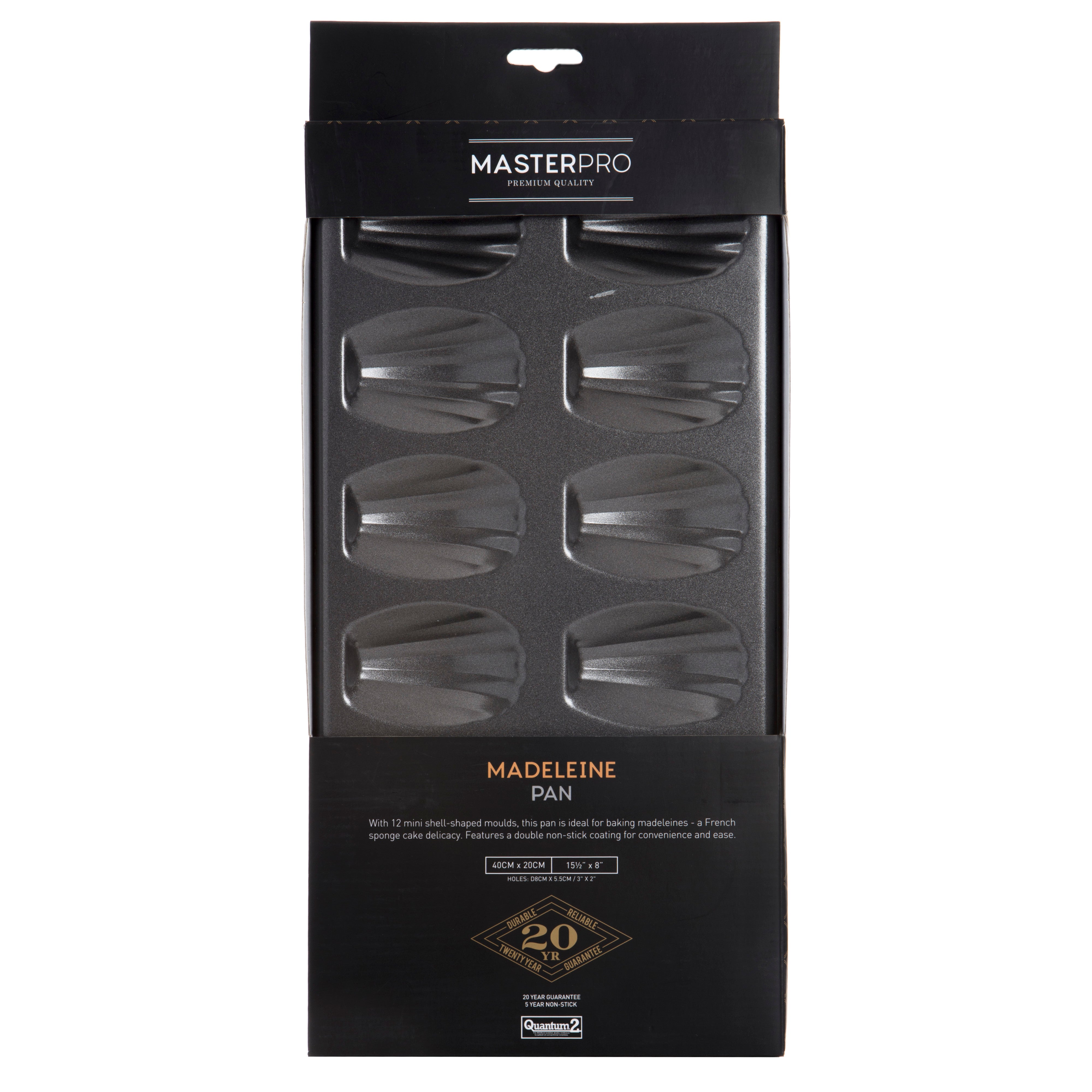 MasterPro Non-Stick 12 Hole Madeleine Pan