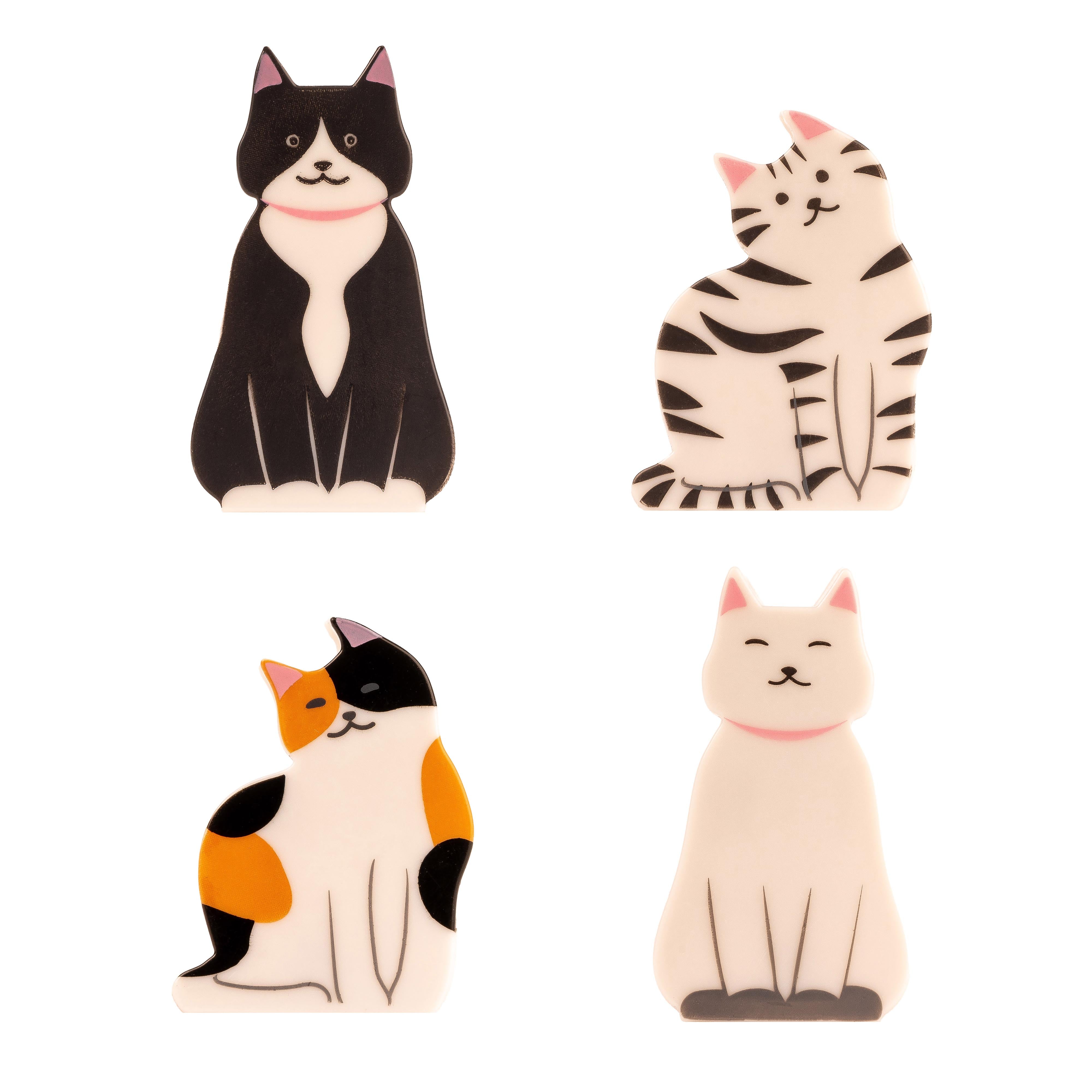 Kikkerland Kitty Bag Clips Multi-Coloured