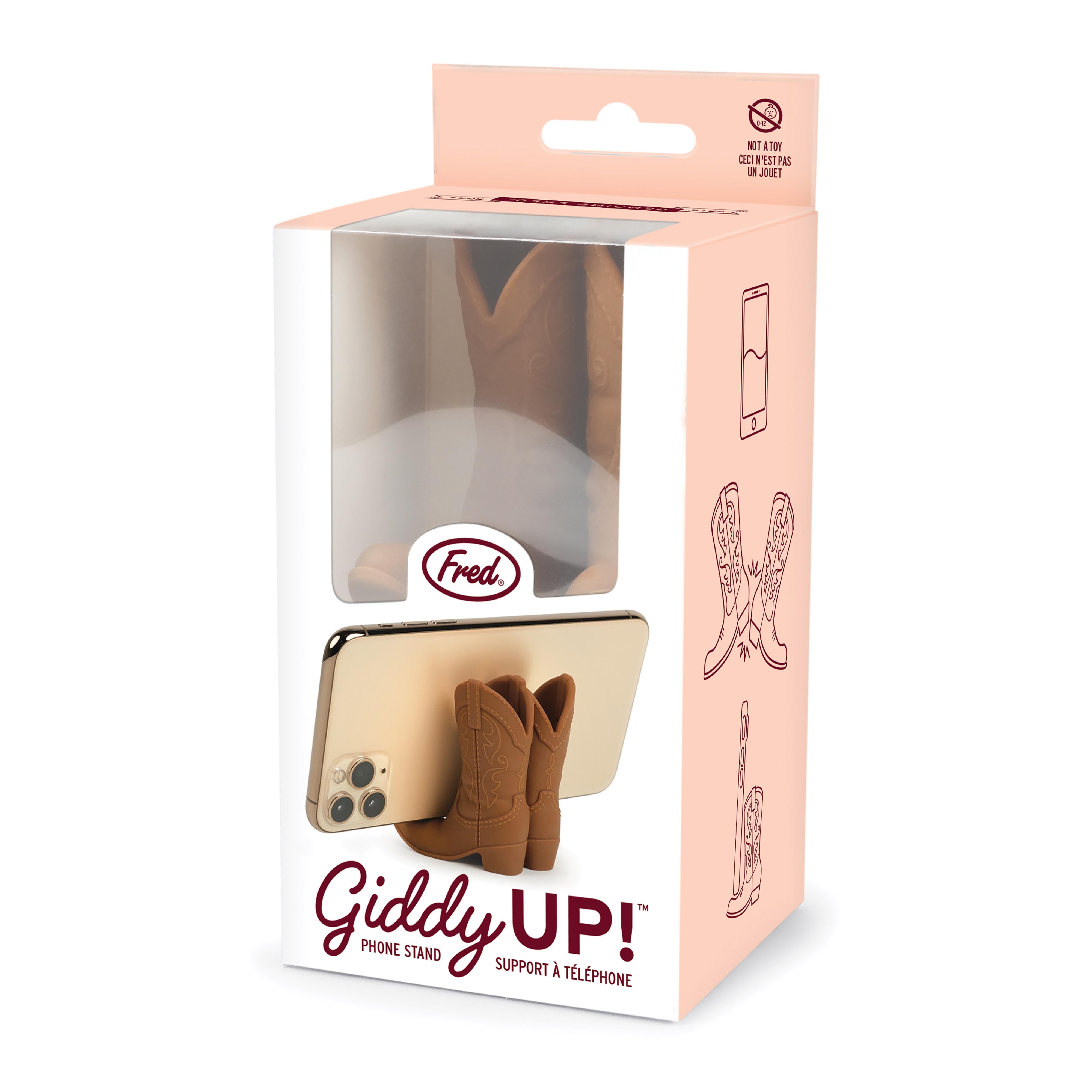 Fred Giddy Up Phone Stand Brown