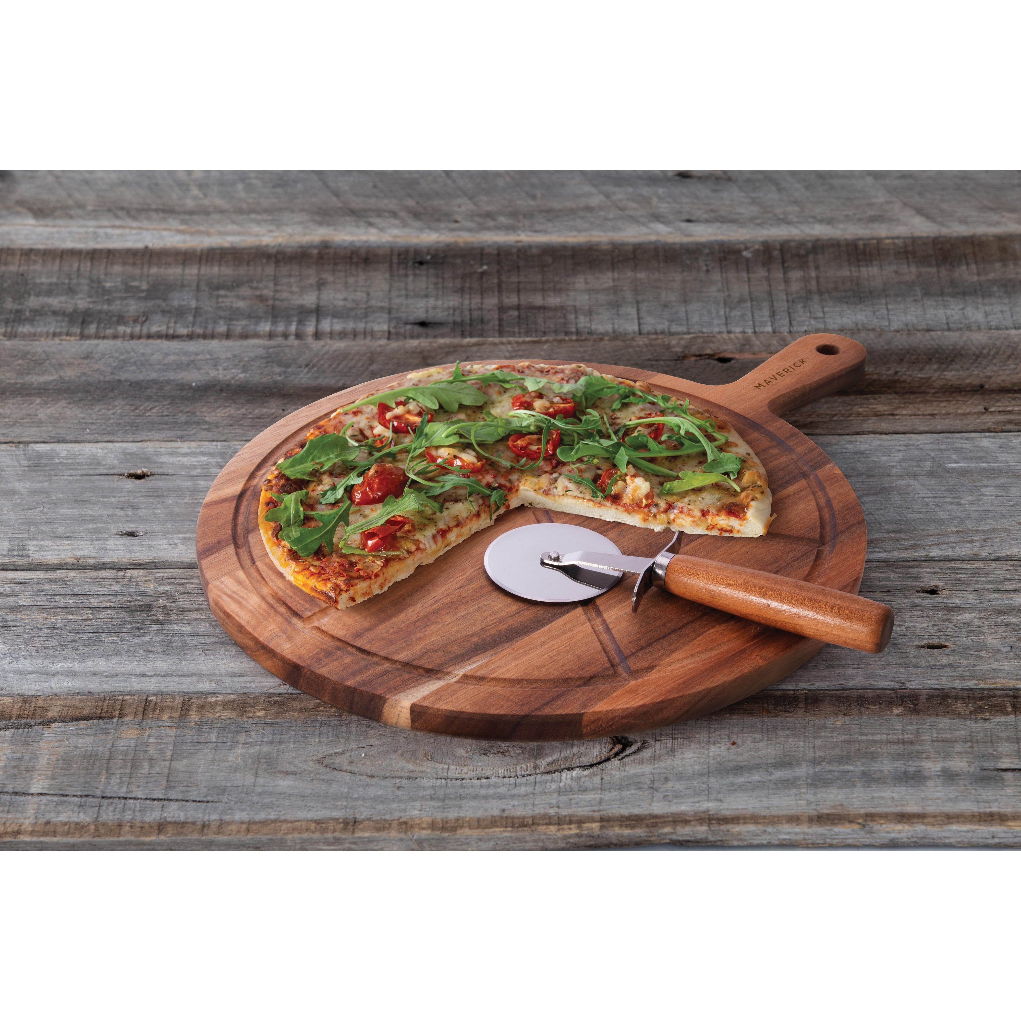 Maverick Flinders Pizza Board & Wheel 2 Piece