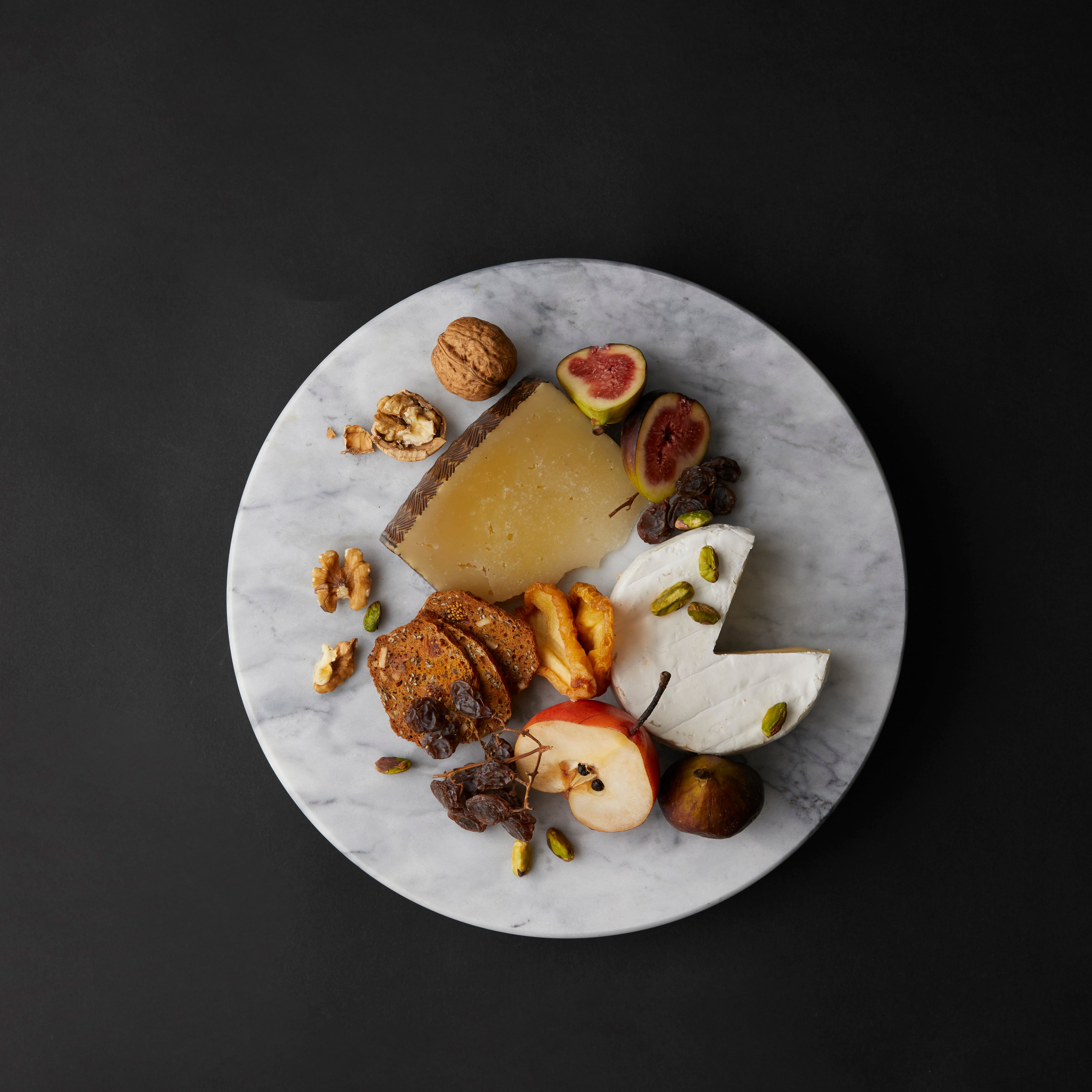 Davis & Waddell Nuvolo Marble Lazy Susan Grey