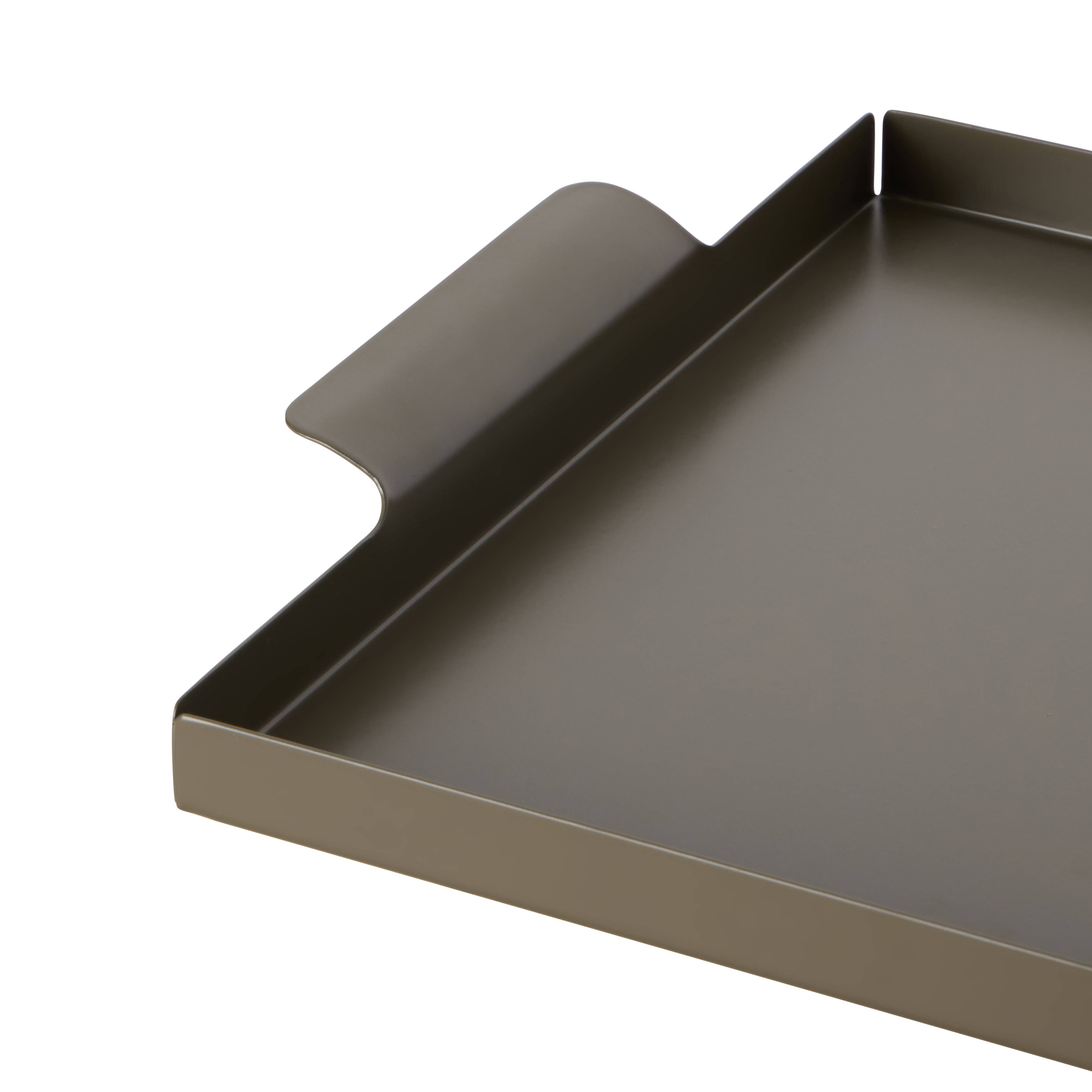 Leaf & Bean Serving Tray Green