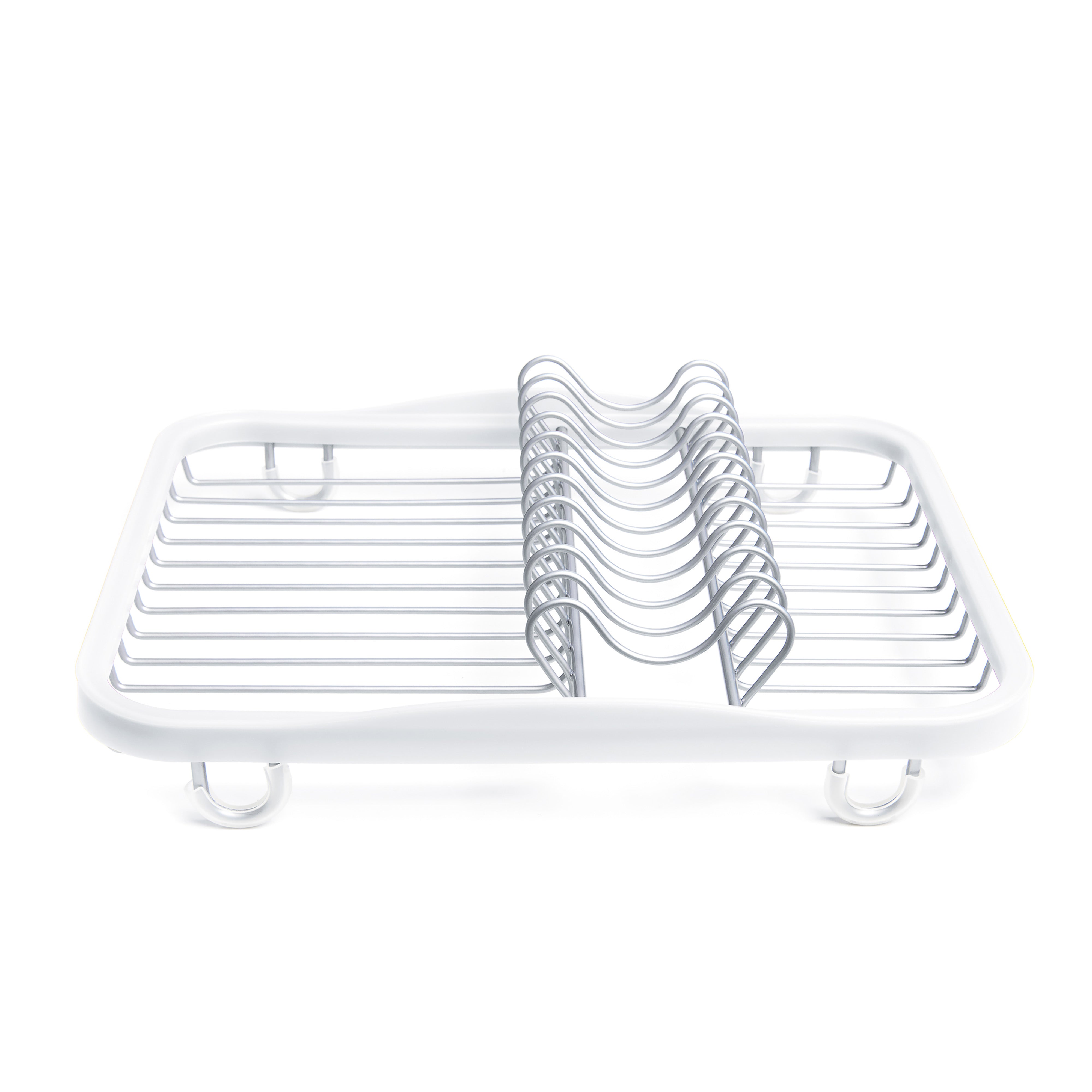 Umbra Sinkin Dish Rack White & Nickel