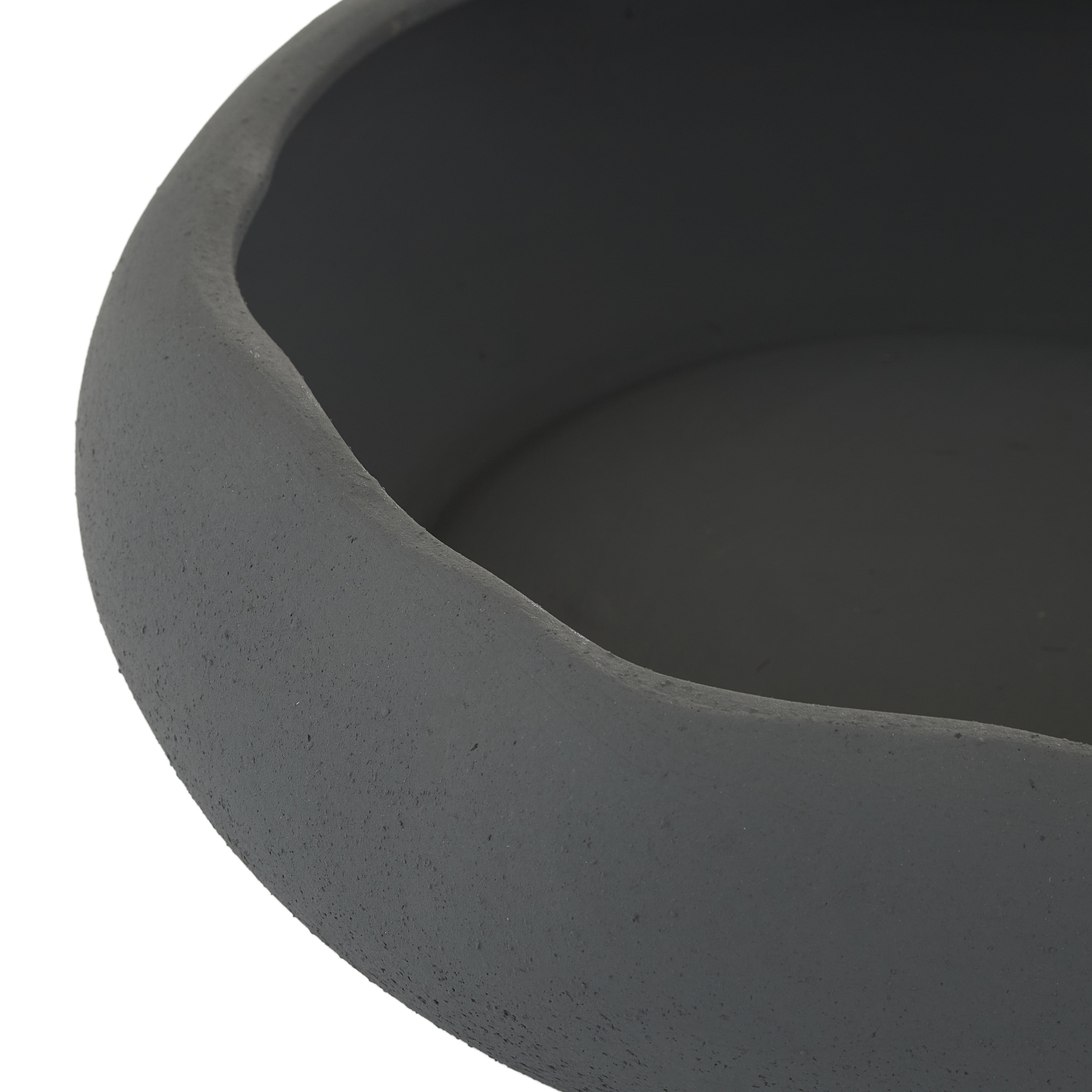 Rogue Lyon Organic Bowl Planter Charcoal