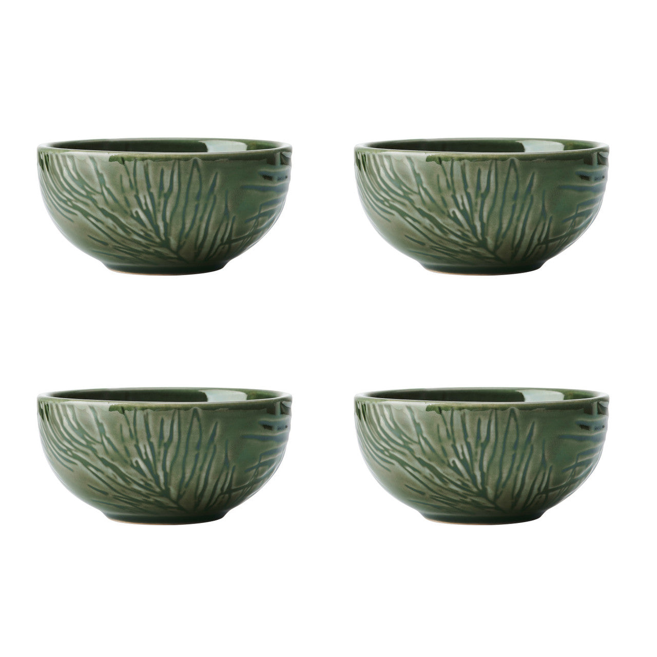 Mikasa Jardin Stoneware Dip Bowl Set 4 Piece 10cm (Green)
