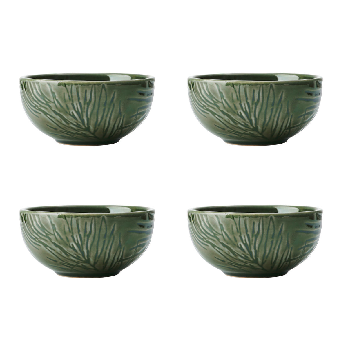 Mikasa Jardin Stoneware Dip Bowl Set 4 Piece 10cm (Green)