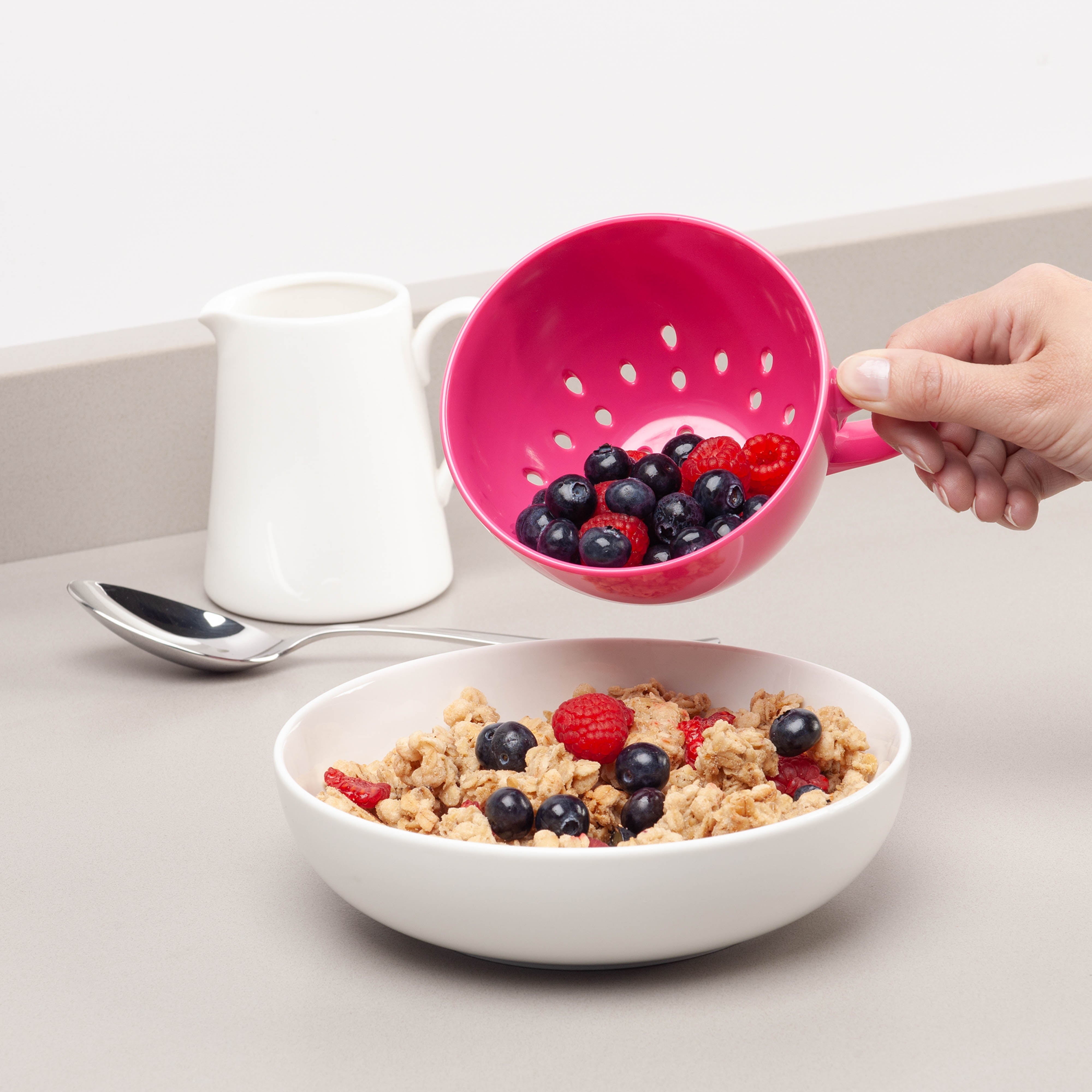 Zeal Keep It Handy Berry Colander Neon Pink