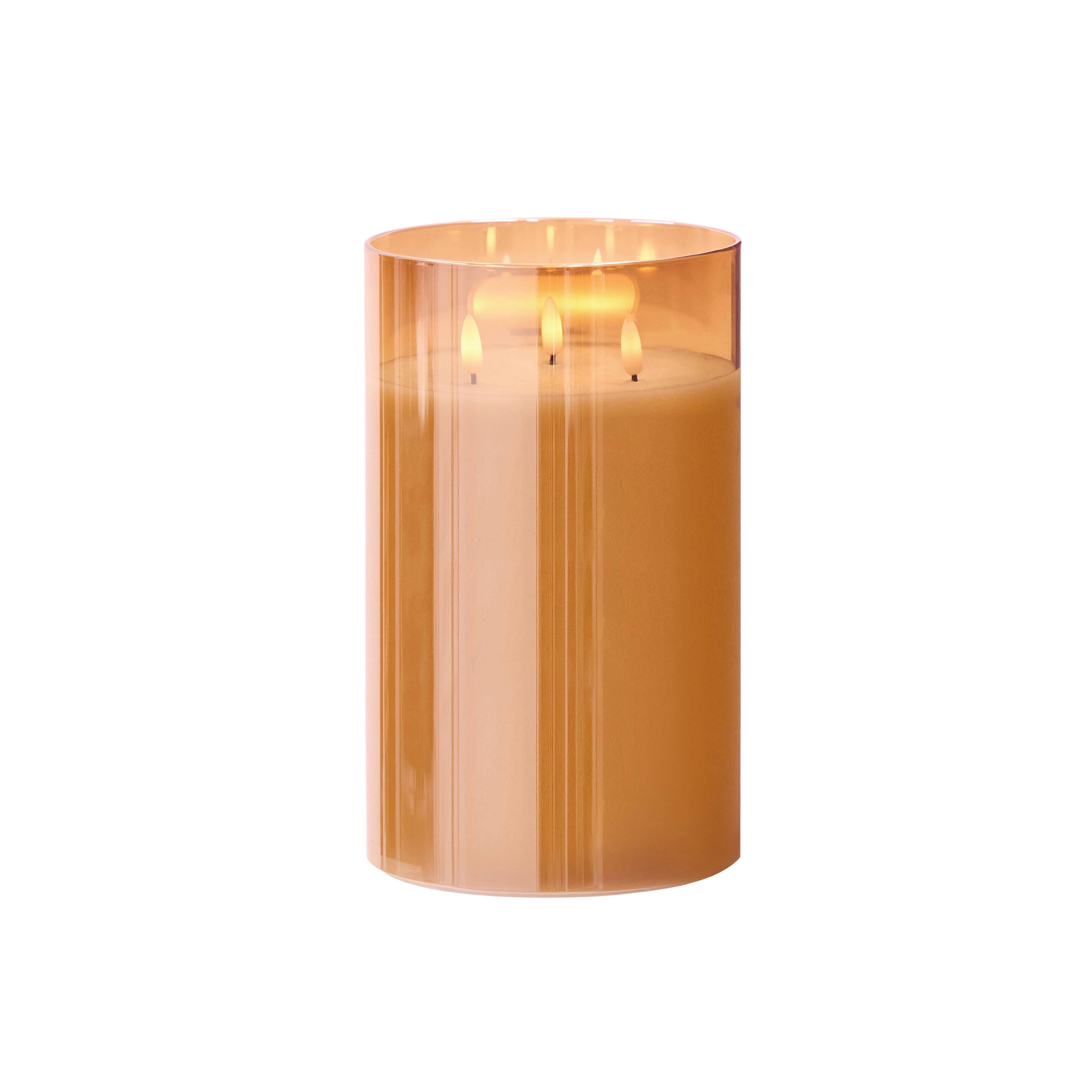 Rogue Amber Triflame Candle 25cm