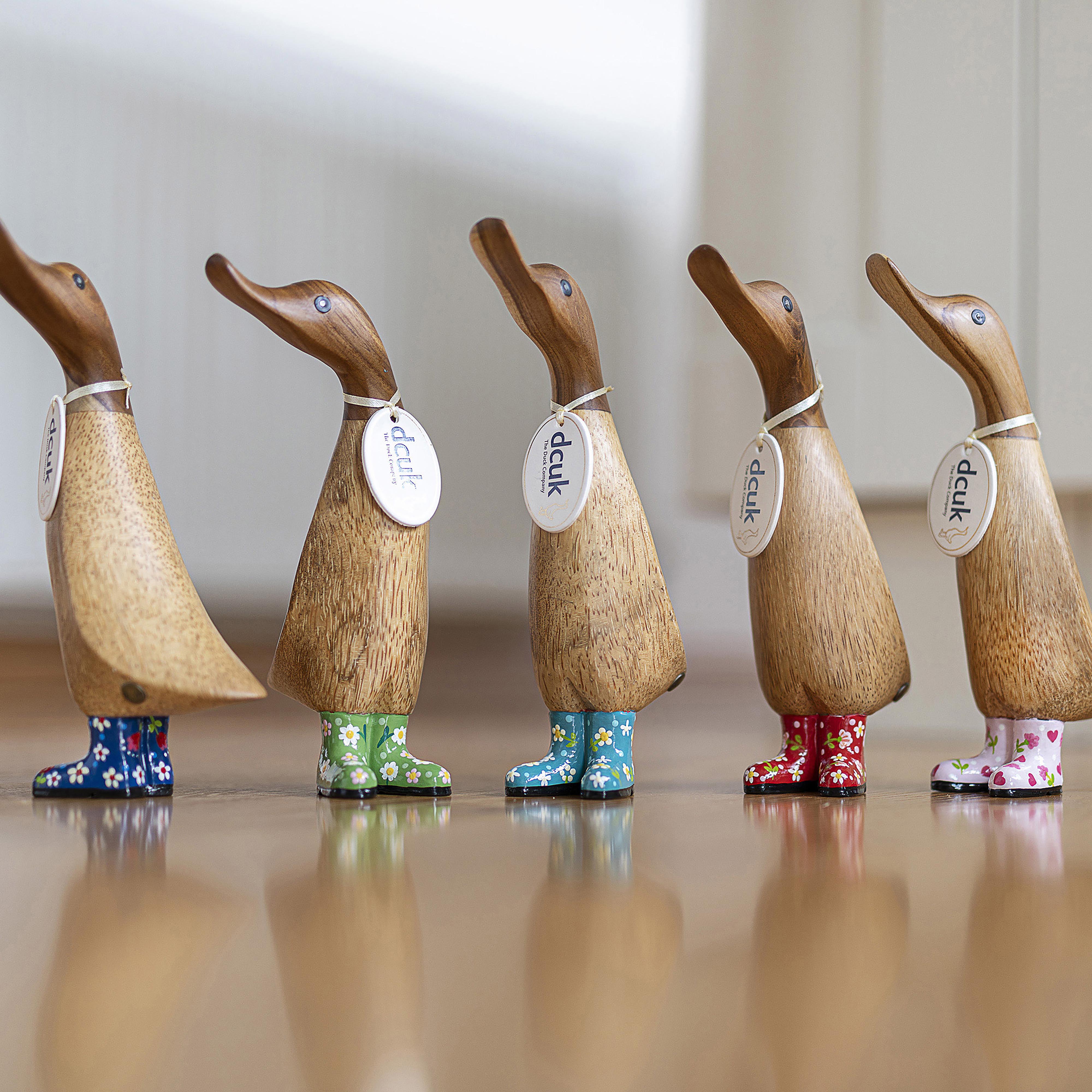 DCUK Natural Welly Duckling Flowers Assorted