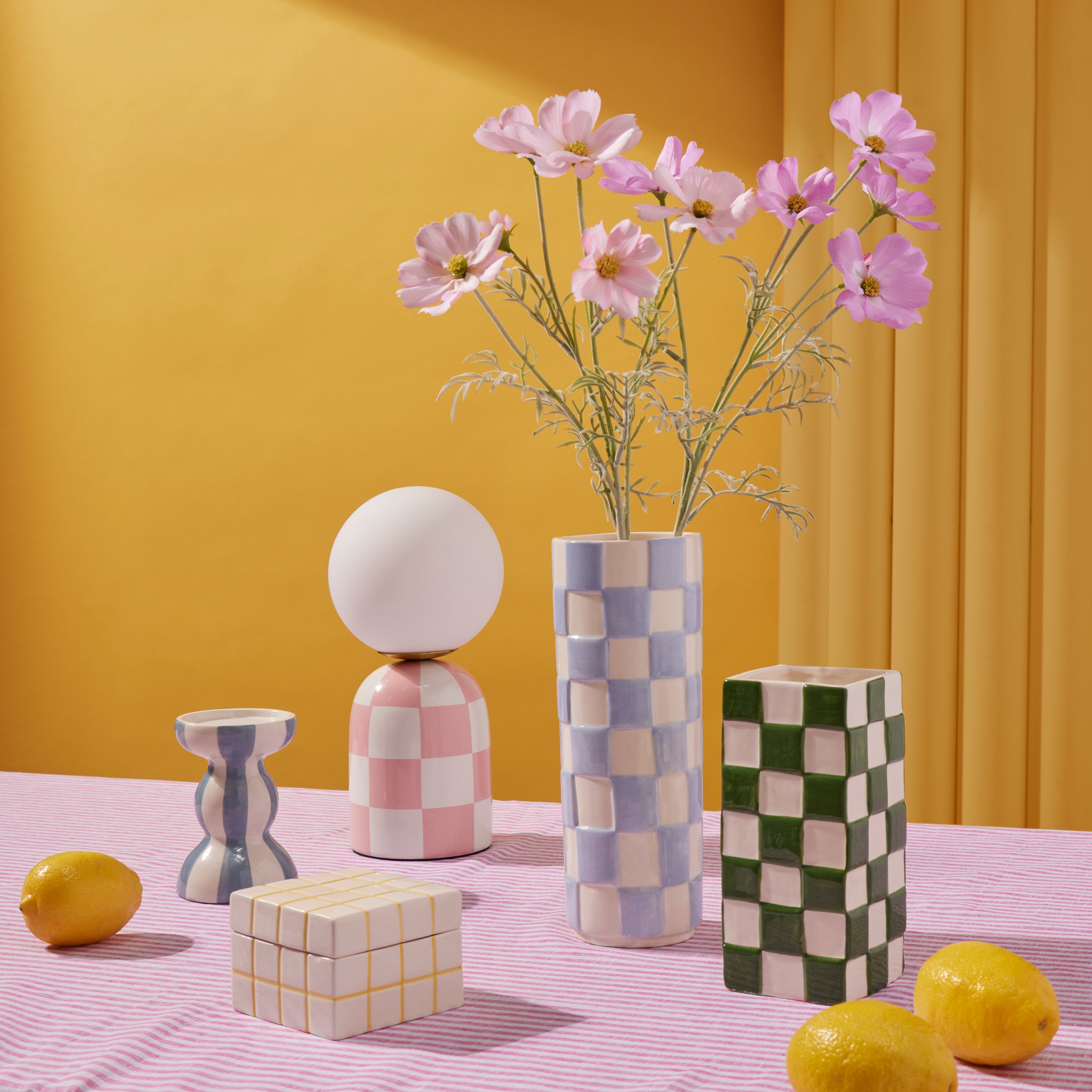 Emporium Lulu Collection Check Box Yellow