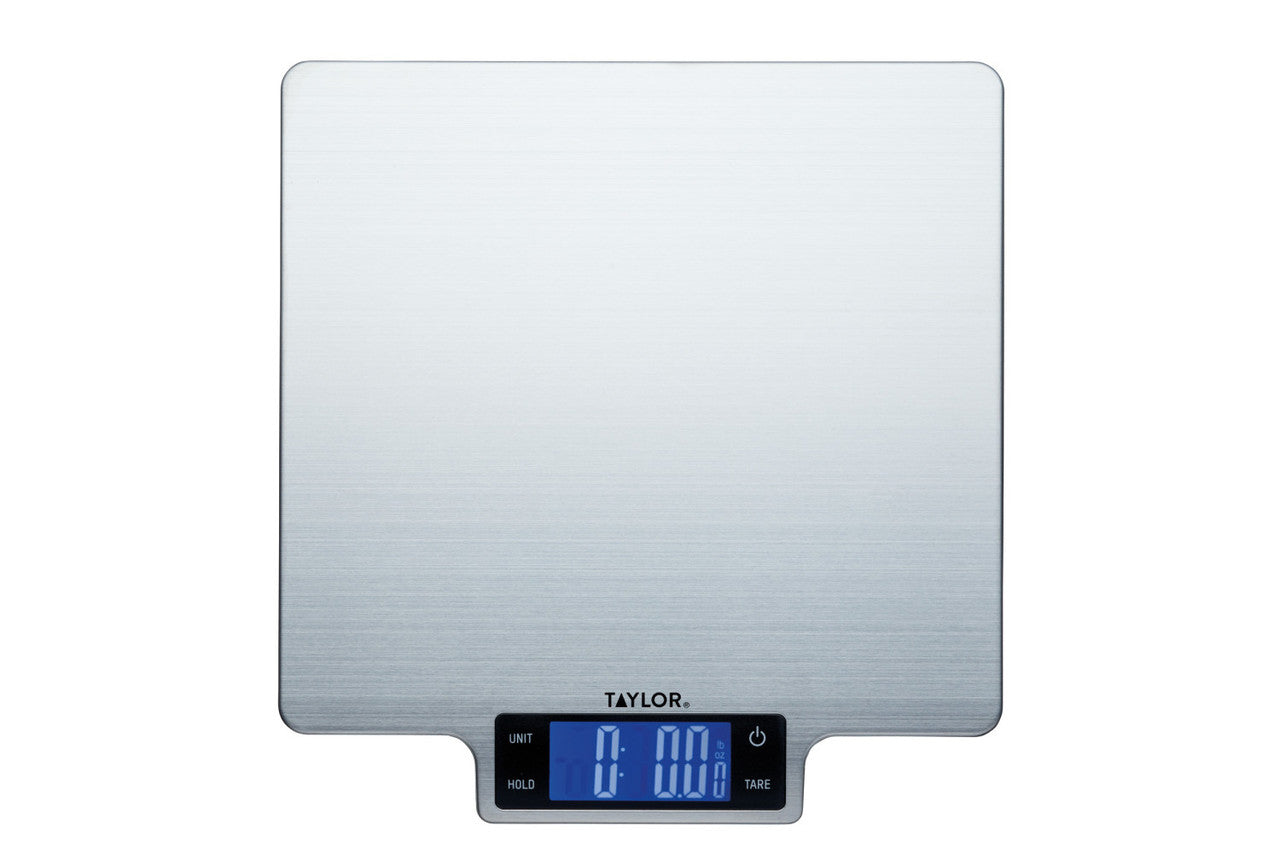 Taylor Pro Large Platform Stainless Steel Digital Kitchen Scale 10kg