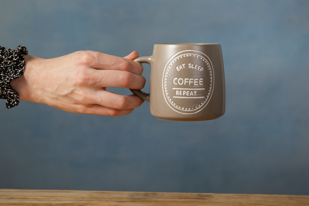Mikasa Stoneware Mug 400ml (Eat Sleep Coffee)