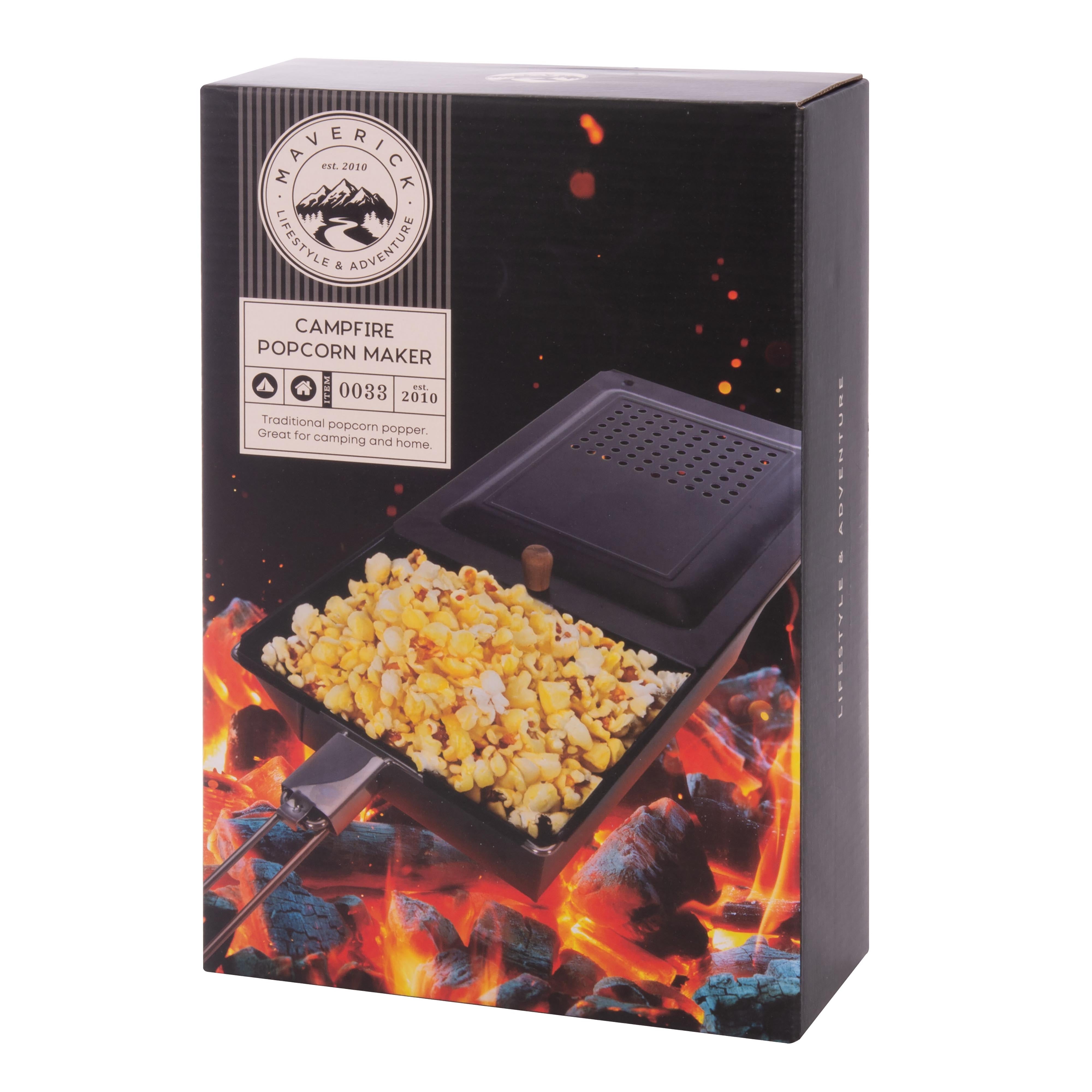 Maverick Campfire Popcorn Maker Black