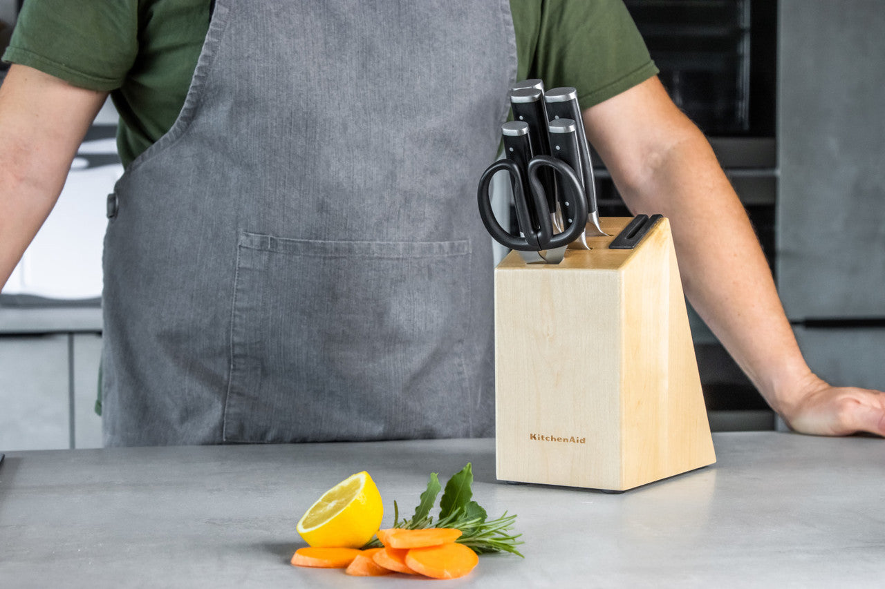 KitchenAid Classic 6 Piece Knife Set with Birchwood Block