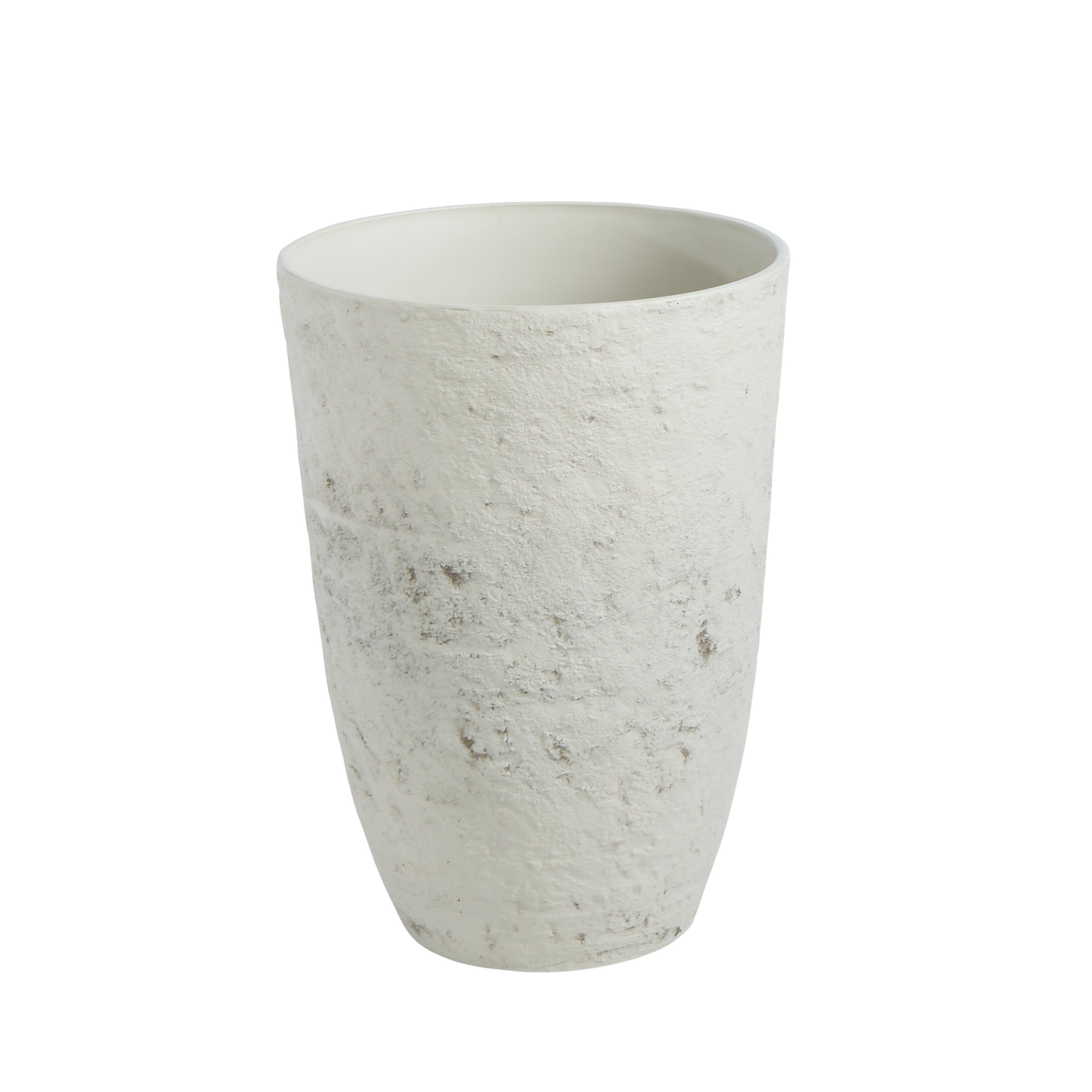Rogue Rustic Stone Look Tall Planter Pot Rustic Cream 35.5 x 49.5cm