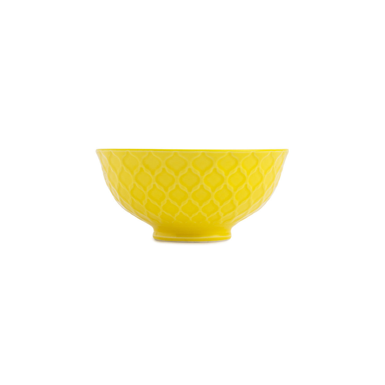 Mikasa Stoneware Nibble Bowl 12cm (Yellow & Blue Geometric)