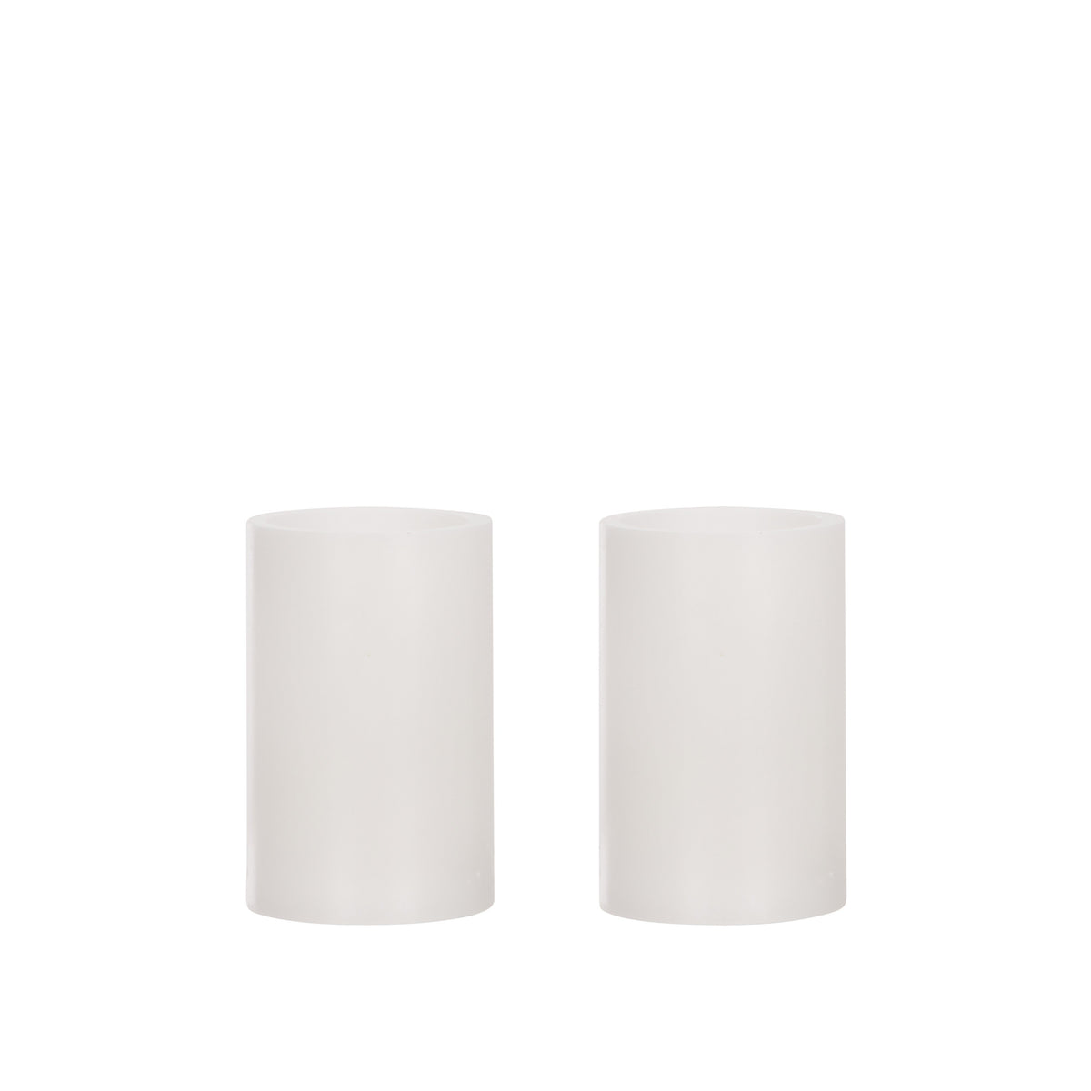 Emporium Pillar LED Candles 2 Piece Set White