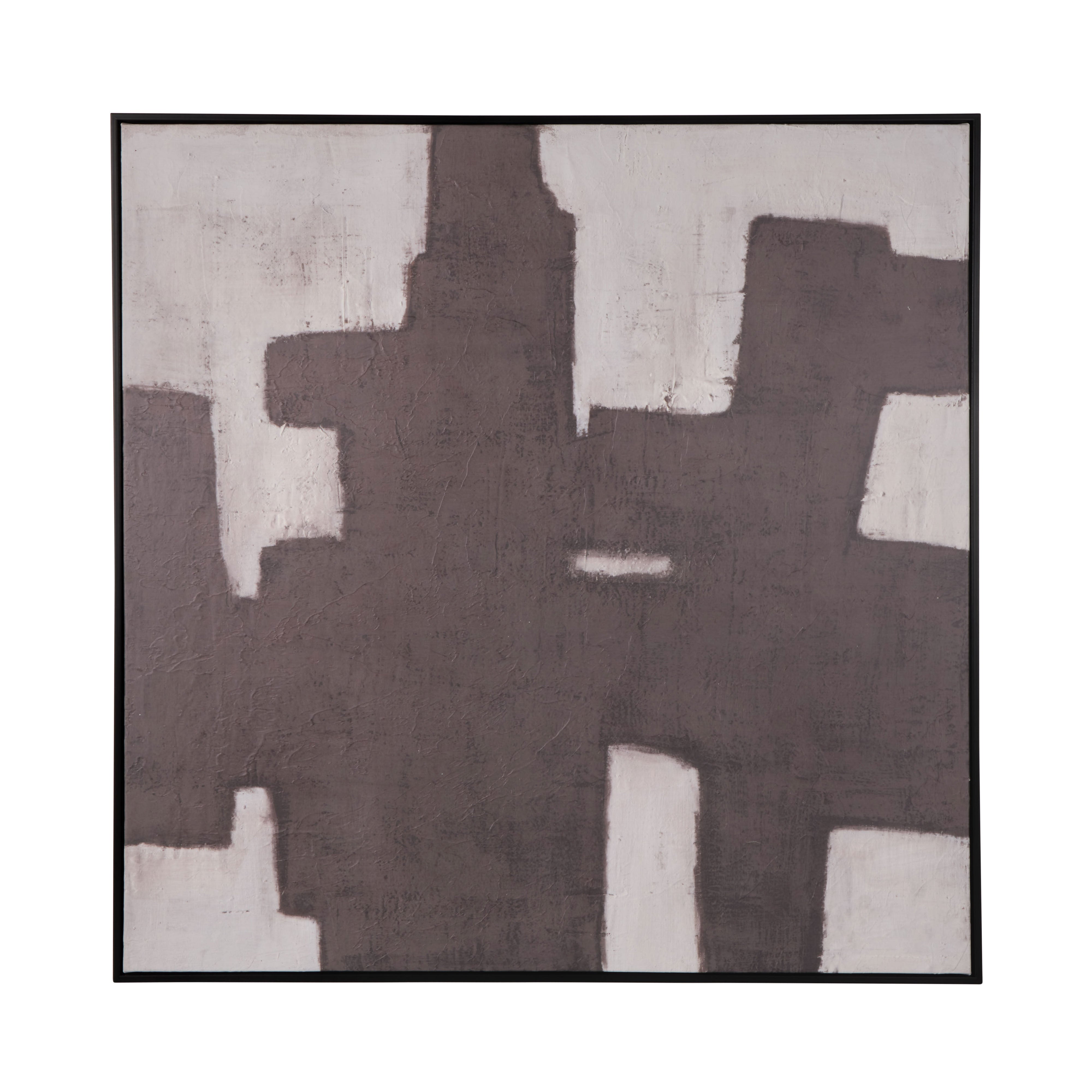 Amalfi Shadowplay Wall Art Off White & Brown