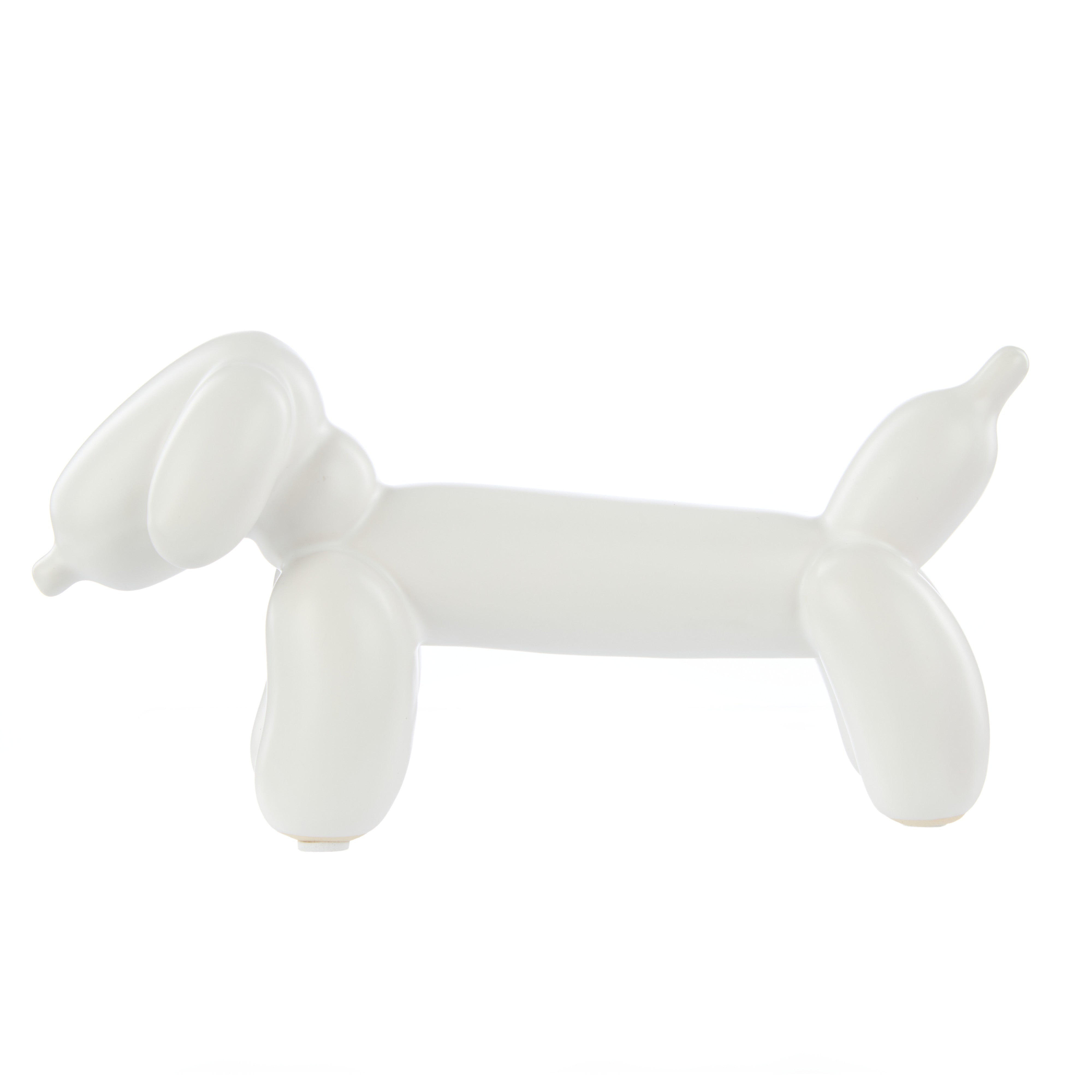 Emporium Bubbles Balloon Dog Sculpture Wide White