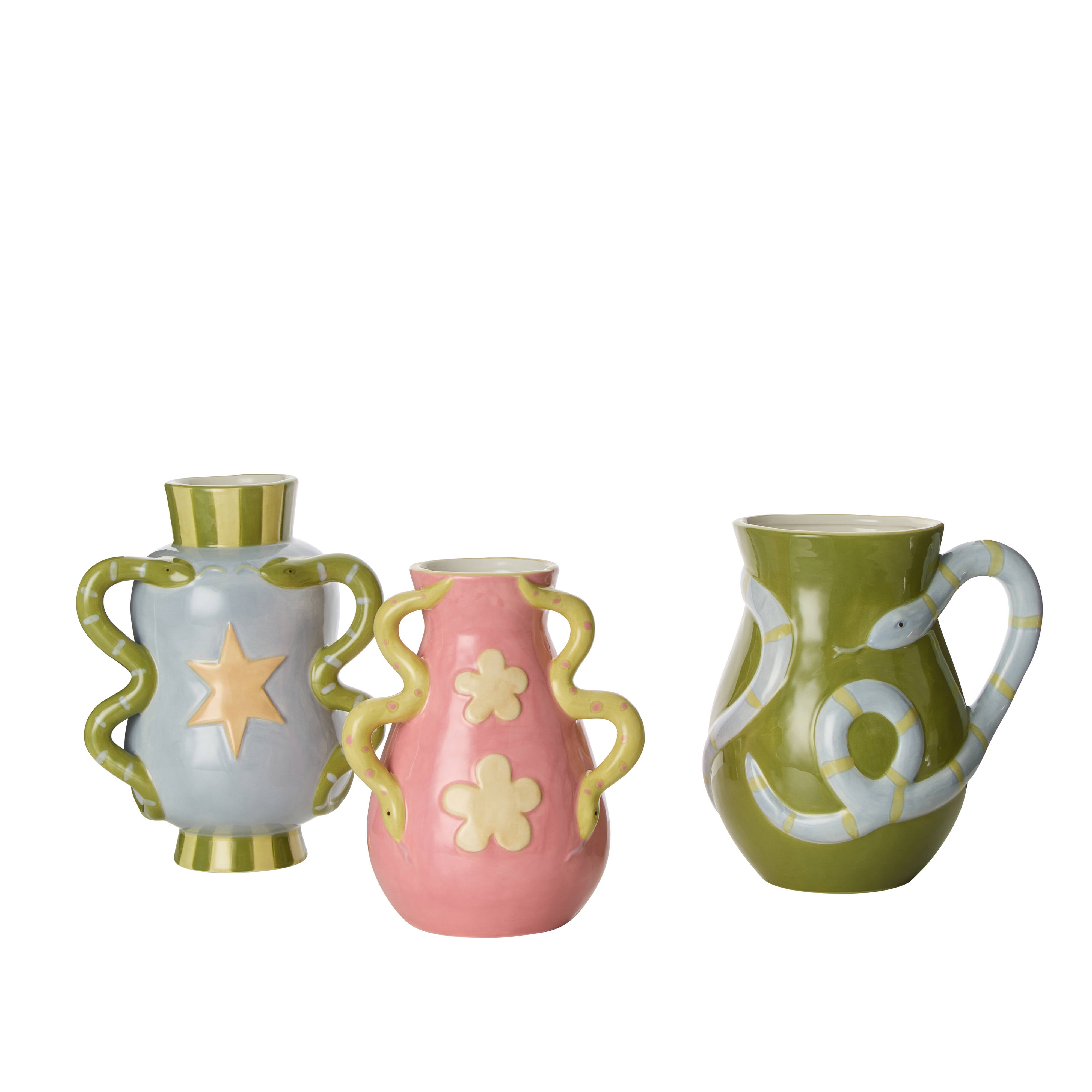 Emporium Naja Vase Collection Green & Blue