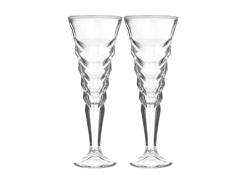 Maxwell & Williams Cocktail & Co Mixologist Champagne Flute Glacier Clear 180ml 2 Piece